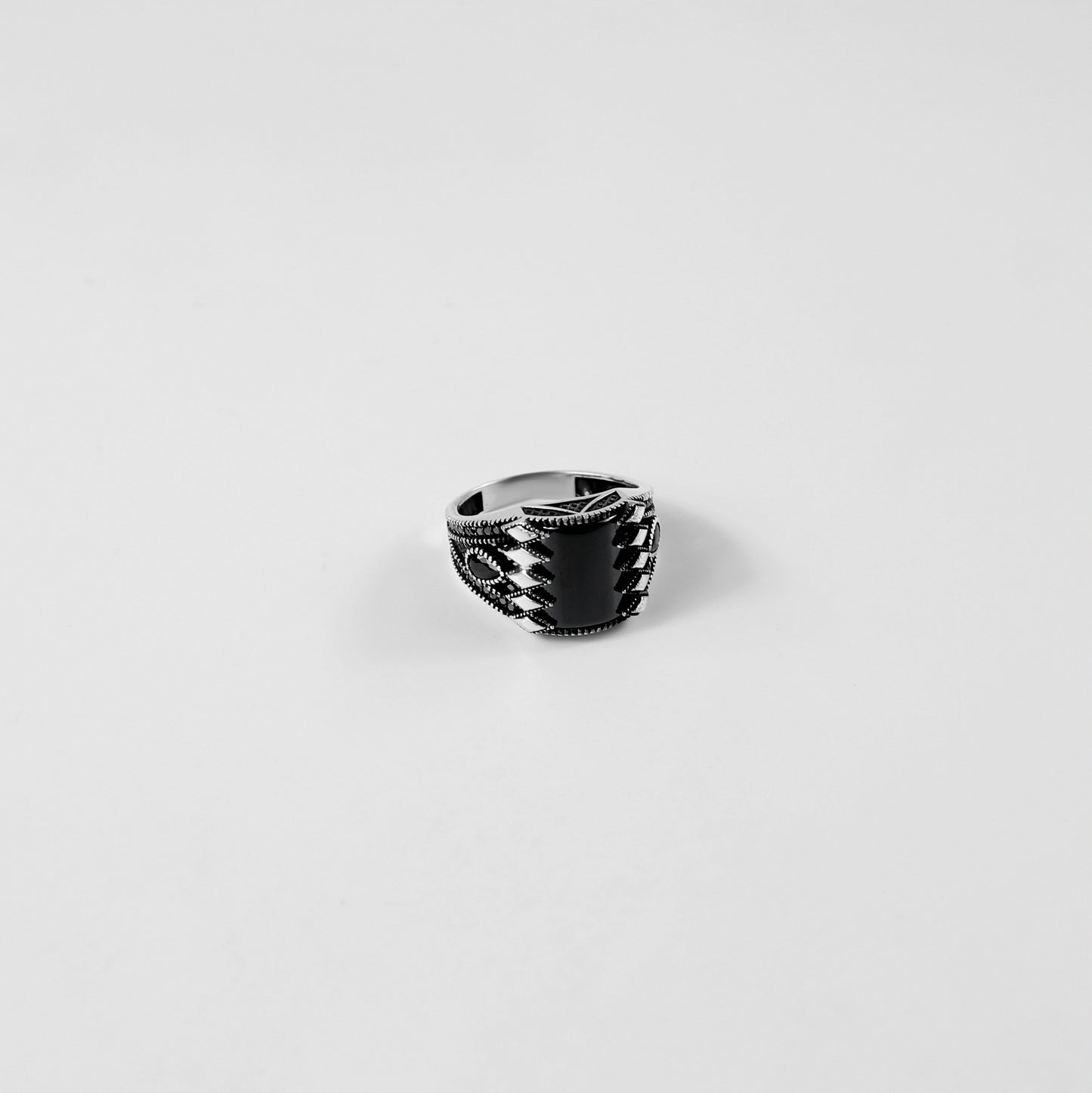 Midnight Obelisk Ring