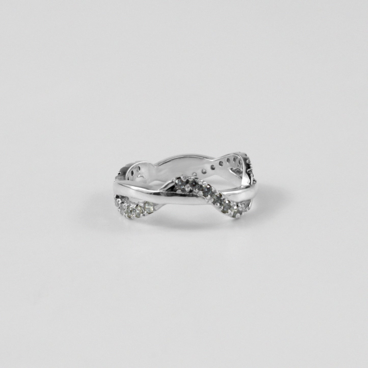 Twilight Twirl Silver Ring