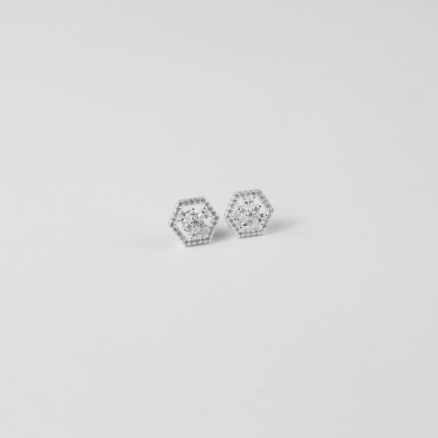 Hexa Halo Ear Studs