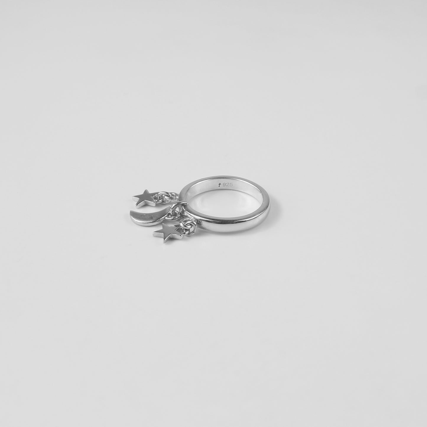Moonbeam Charm Ring