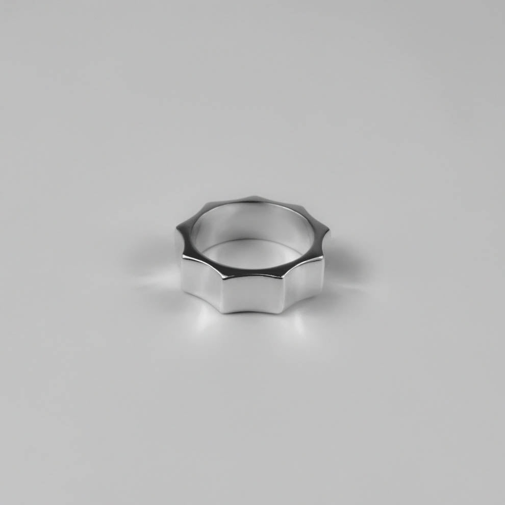 Brass Bolt Band Ring