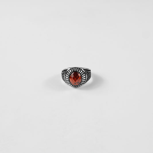 Scarlet Sunburst Ring