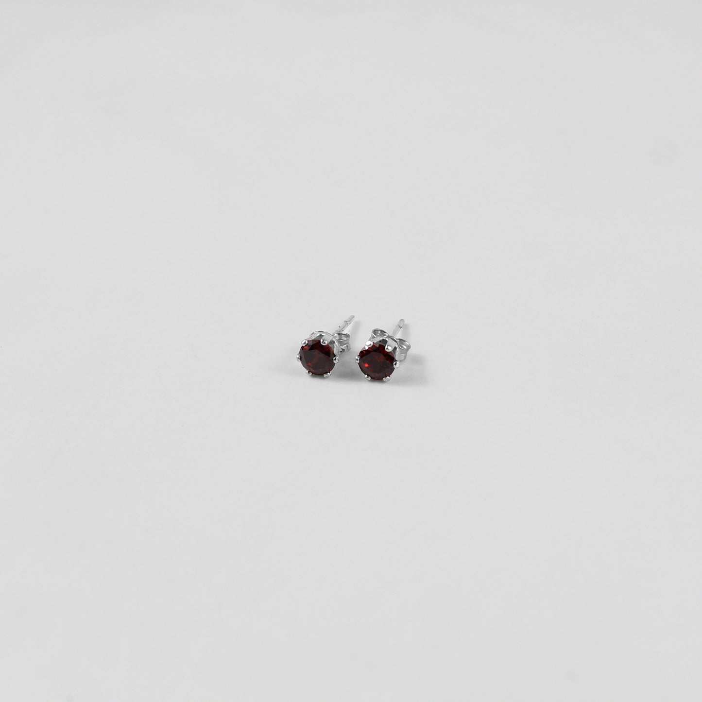Garnet Radiance Ear Studs