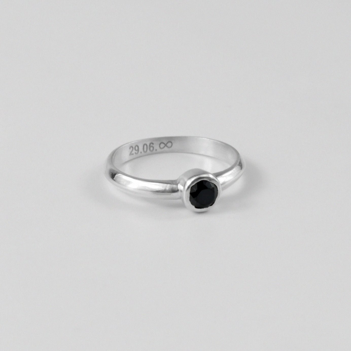 Midnight Infinity Ring