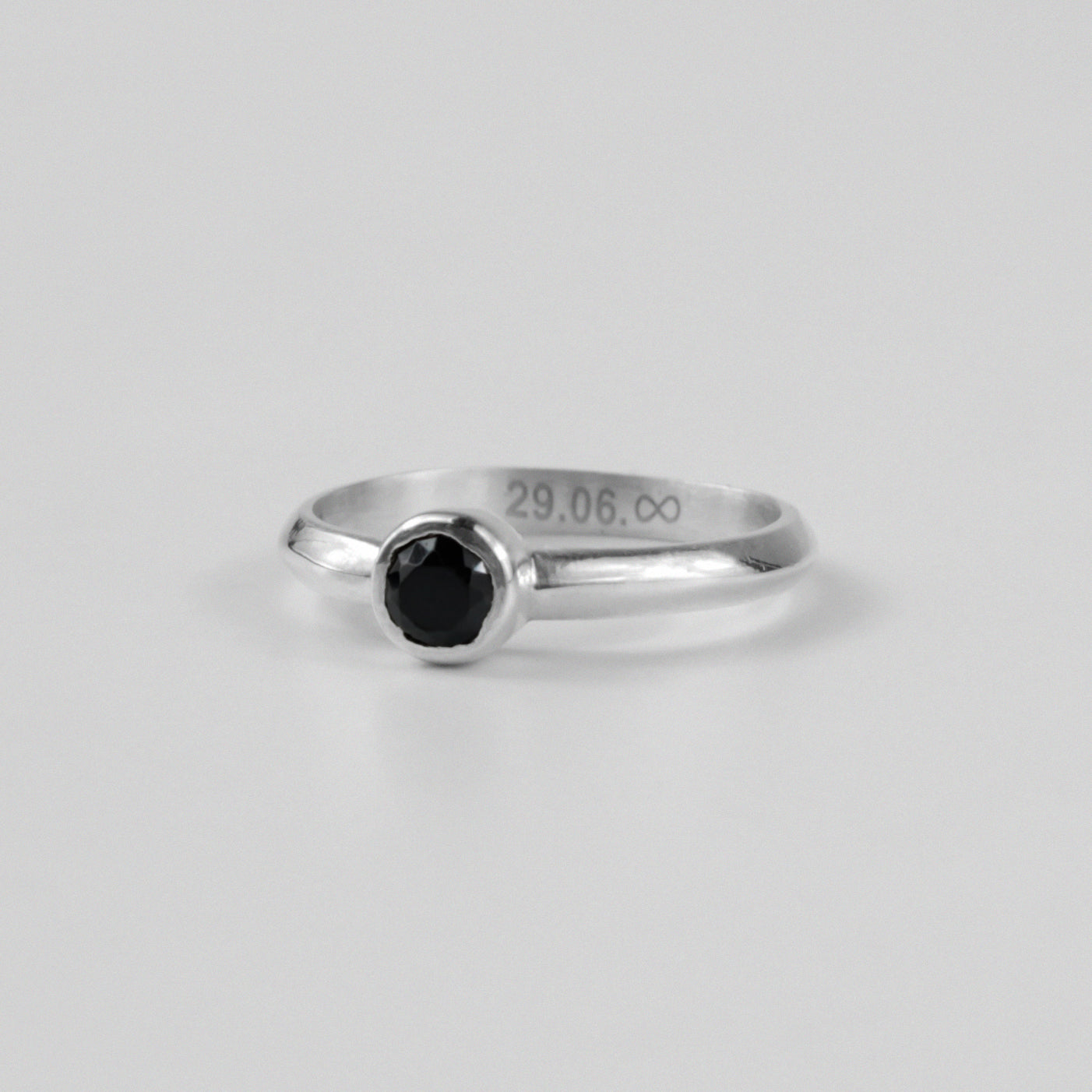 Midnight Infinity Ring