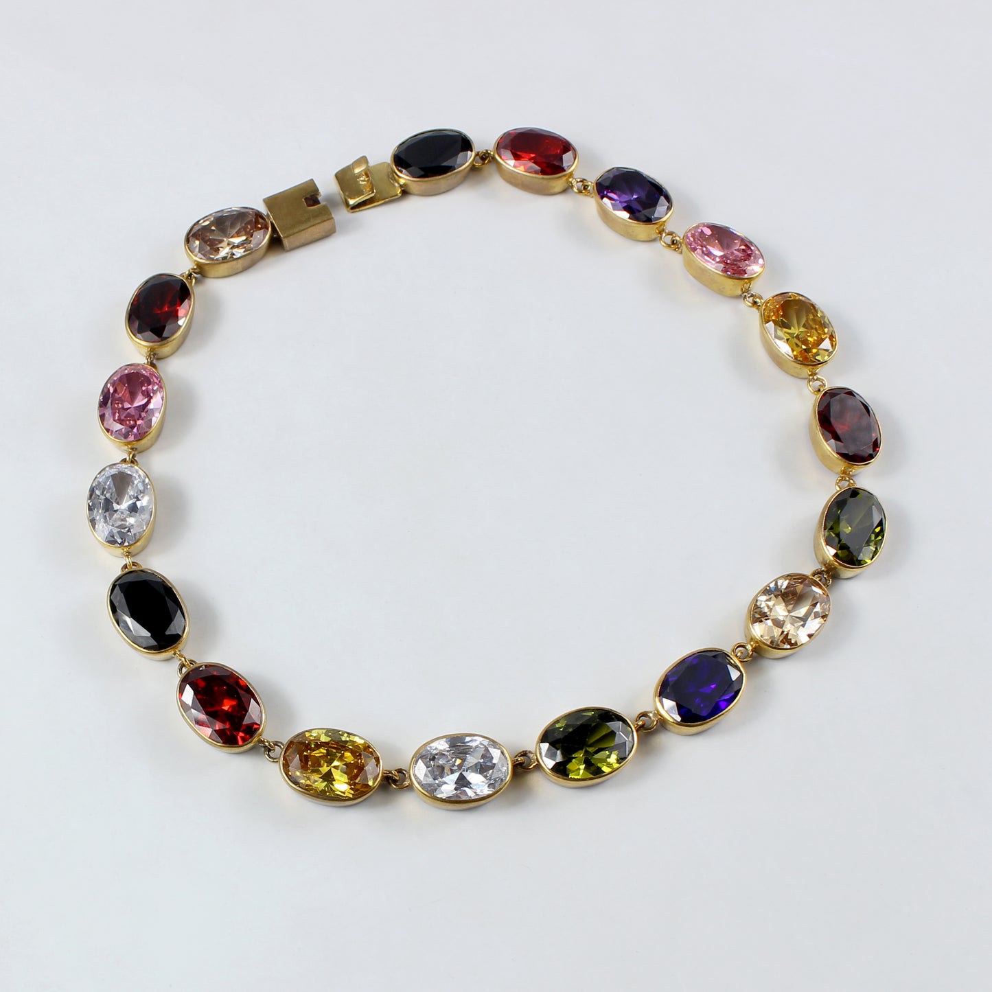 Round Gemstone Necklace