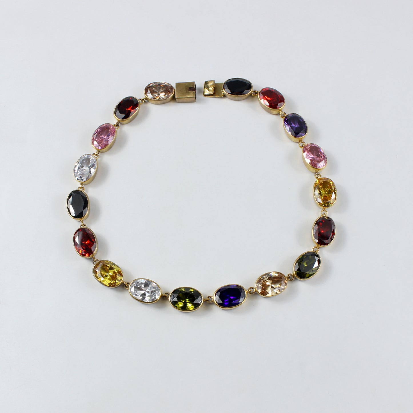 Round Gemstone Necklace