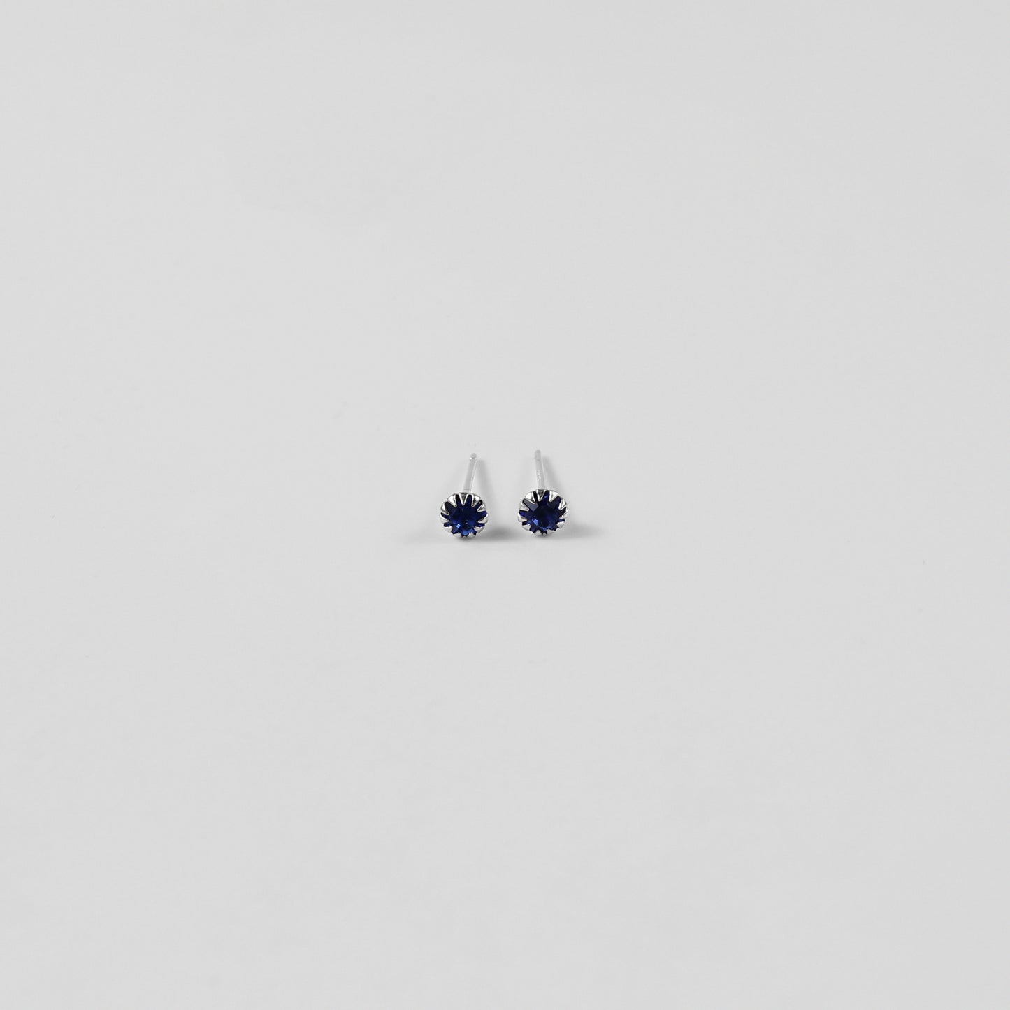 Nautilus Navy Ear Studs