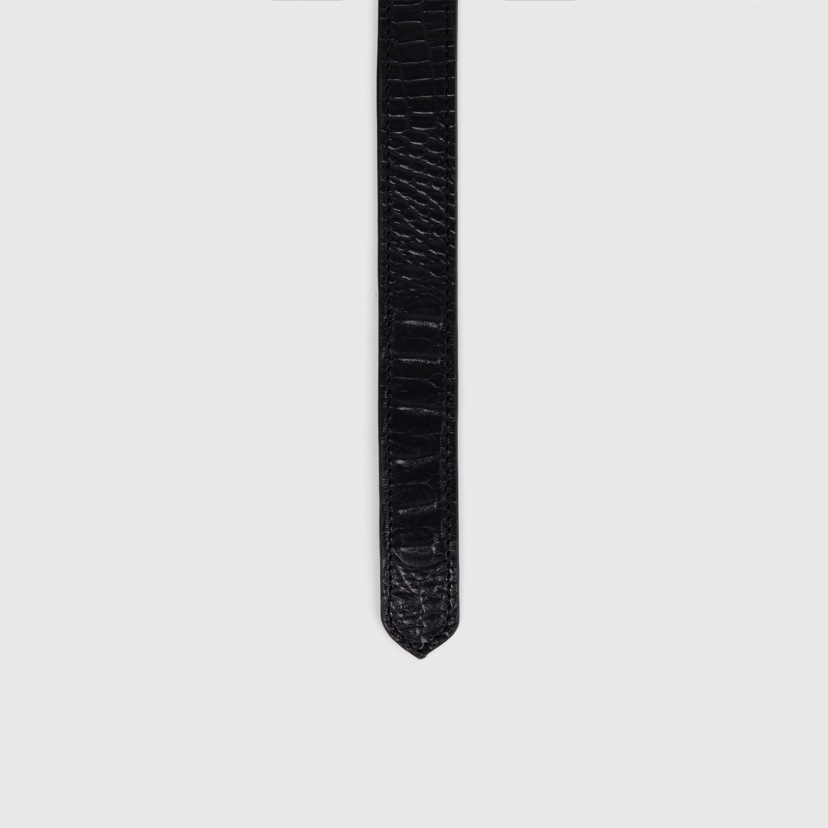 Antique Silver Buckle Belt (Black)