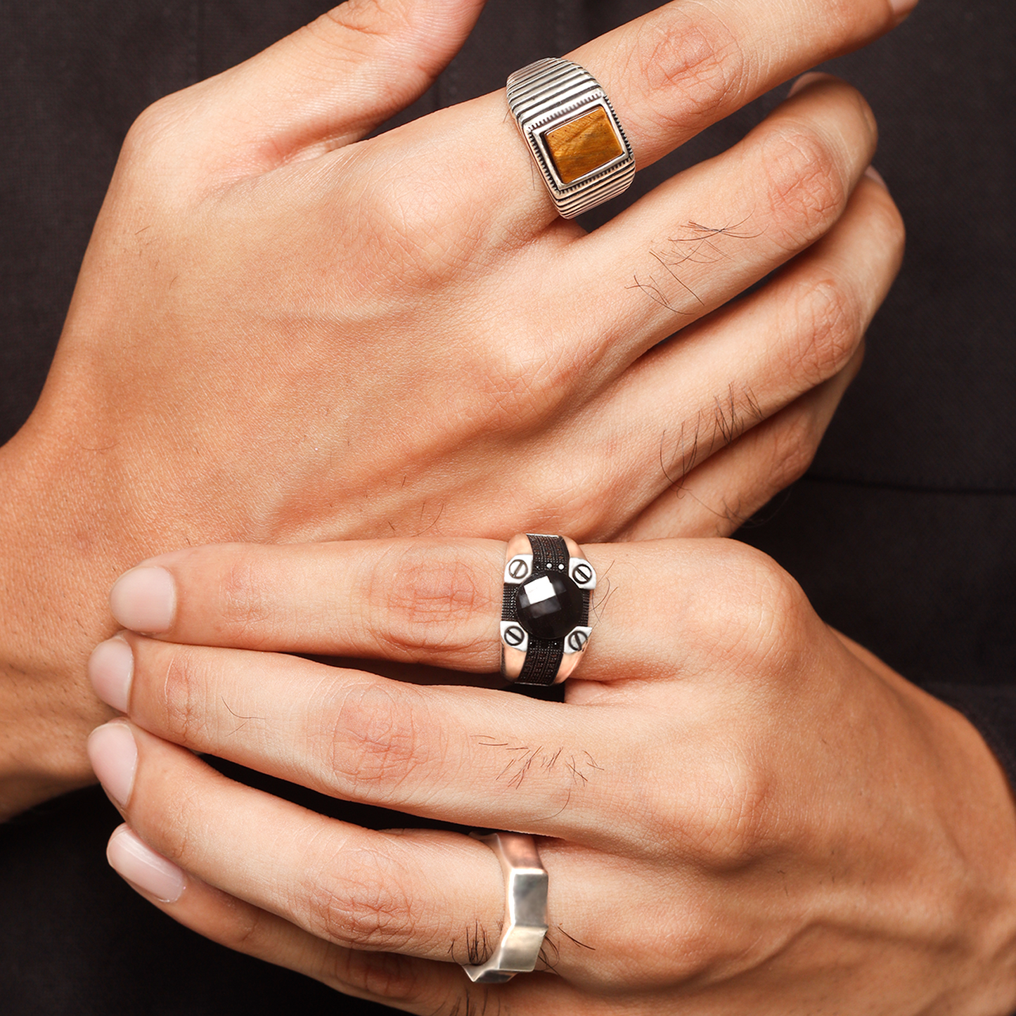 Rustic Baroque Band Ring