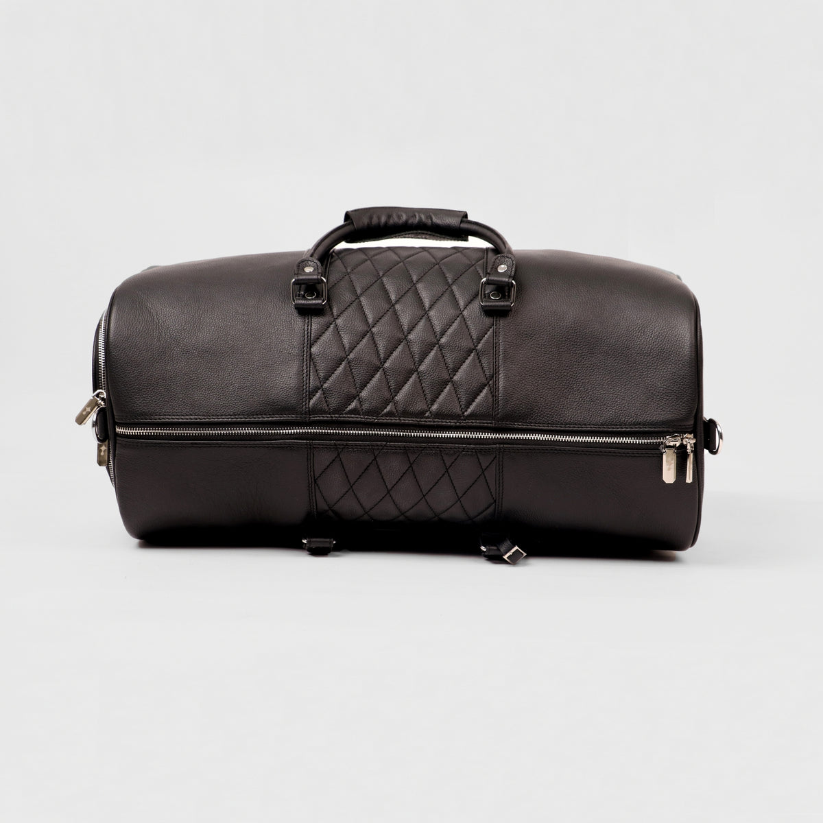 Black Lattice Duffle Bag