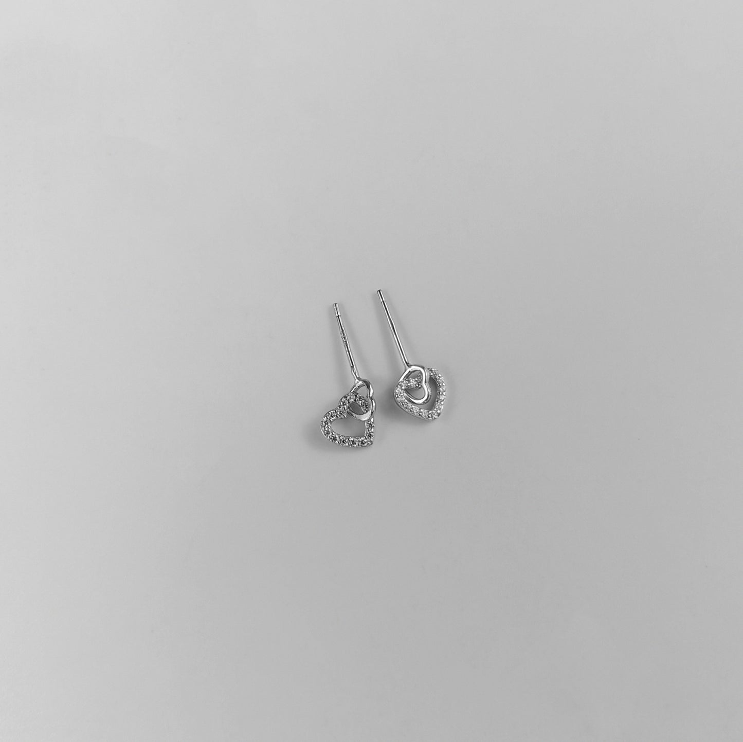 Entwined Hearts Ear Studs