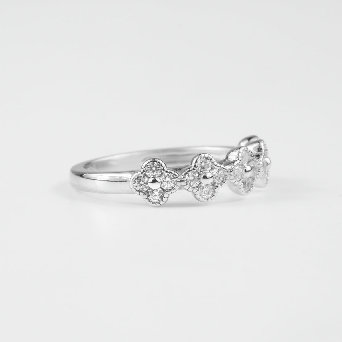Four-Petal Clover Ring