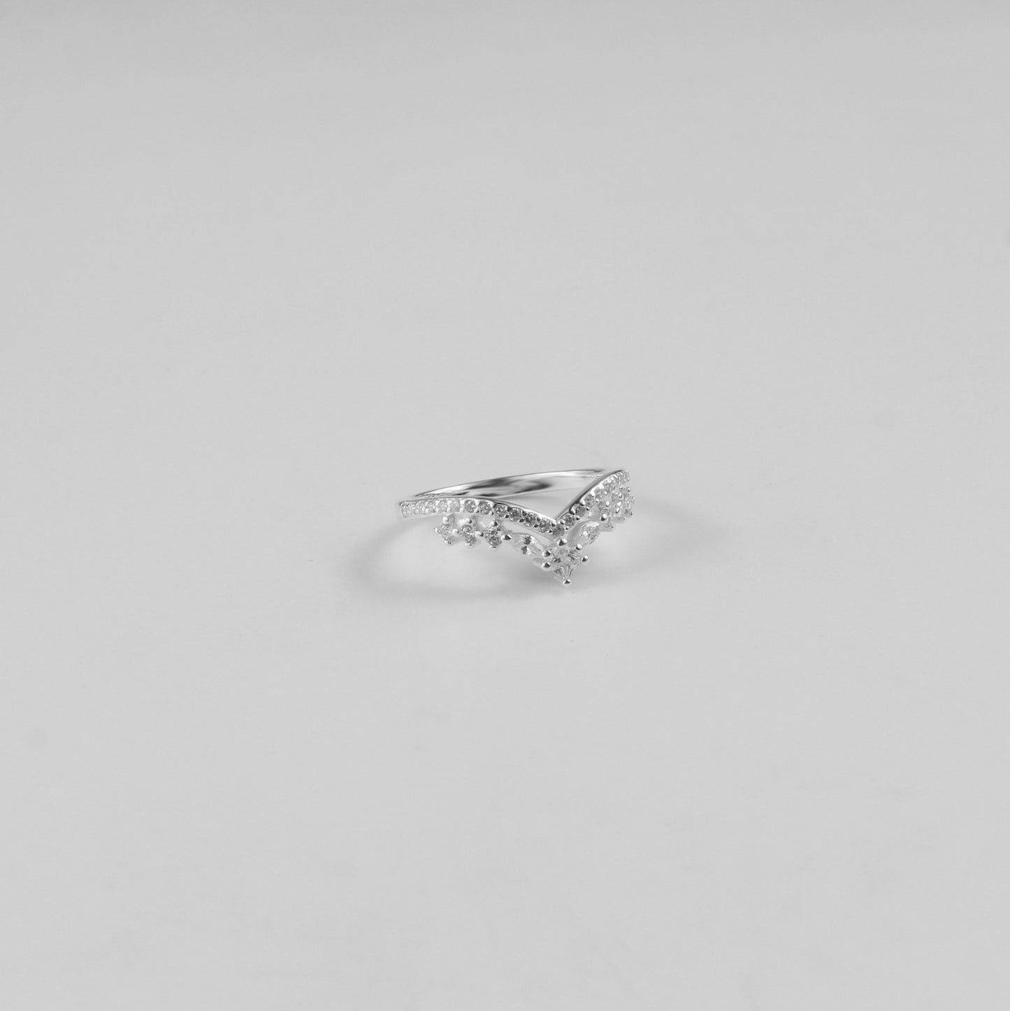 Frost Flora Band Ring