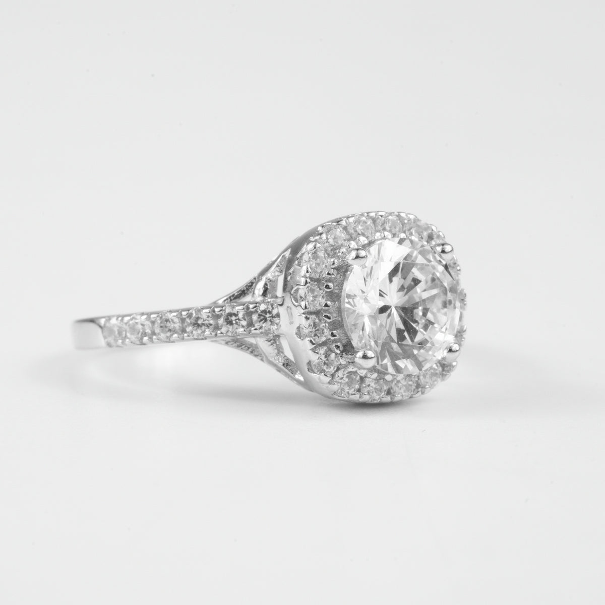 Majestic Sparkle Halo Ring