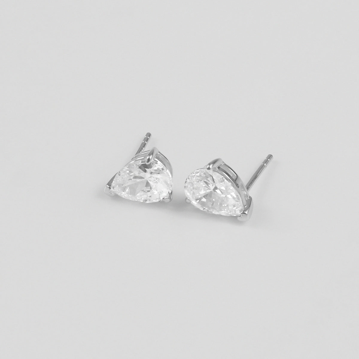 Pear Gemstone Ear Studs