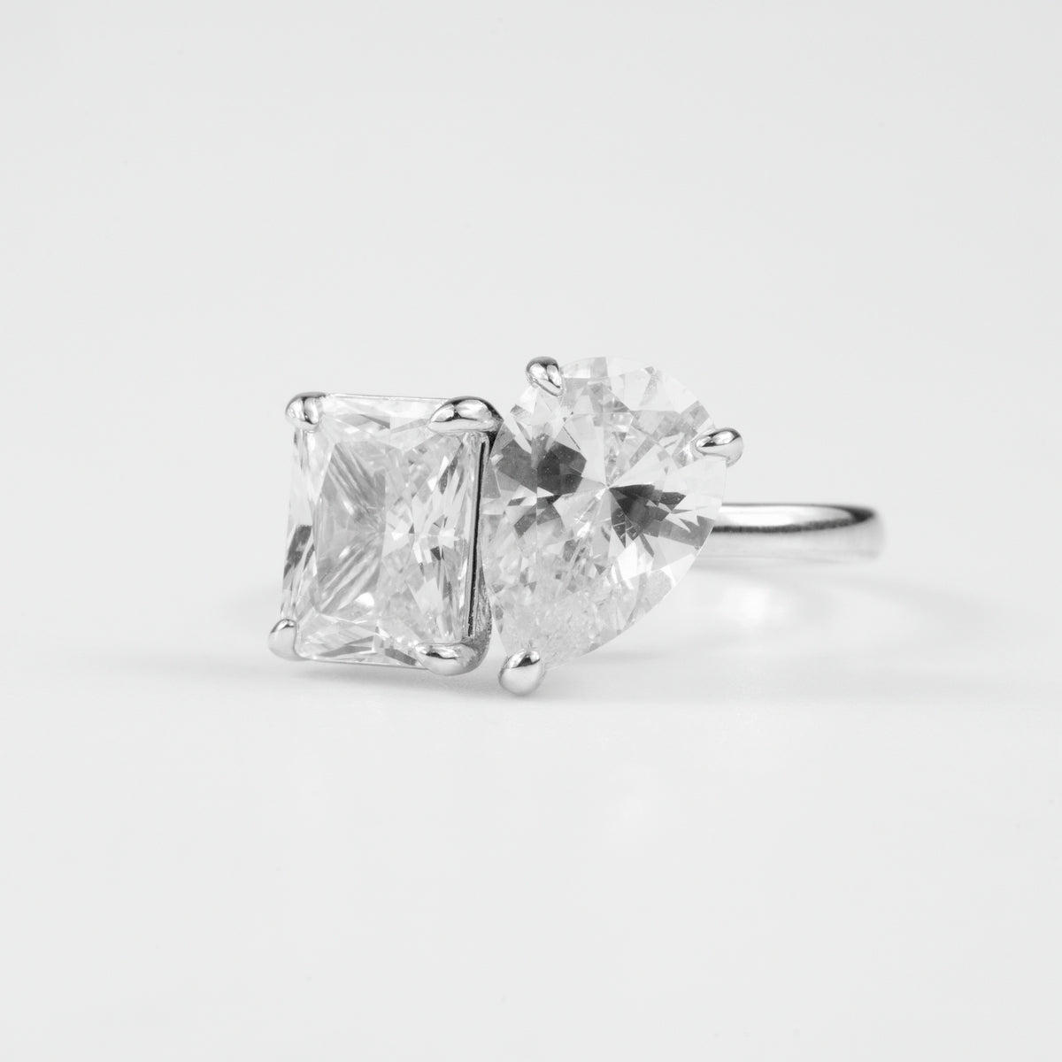 Pear & Emerald Cut Ring