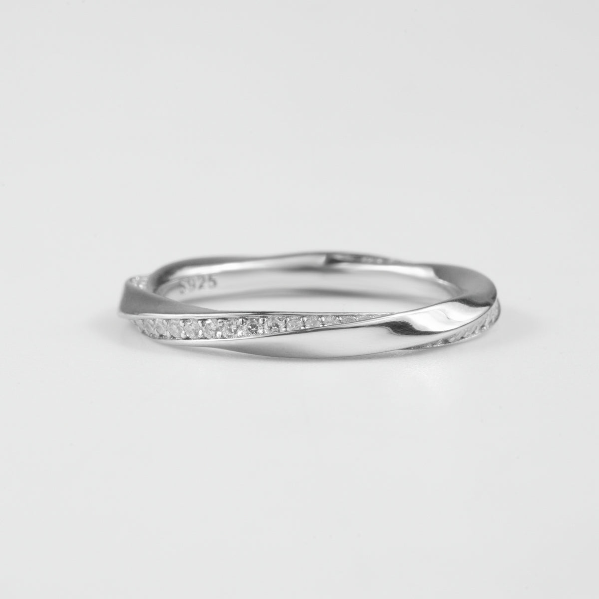 Swirl Twist Gemstone Ring