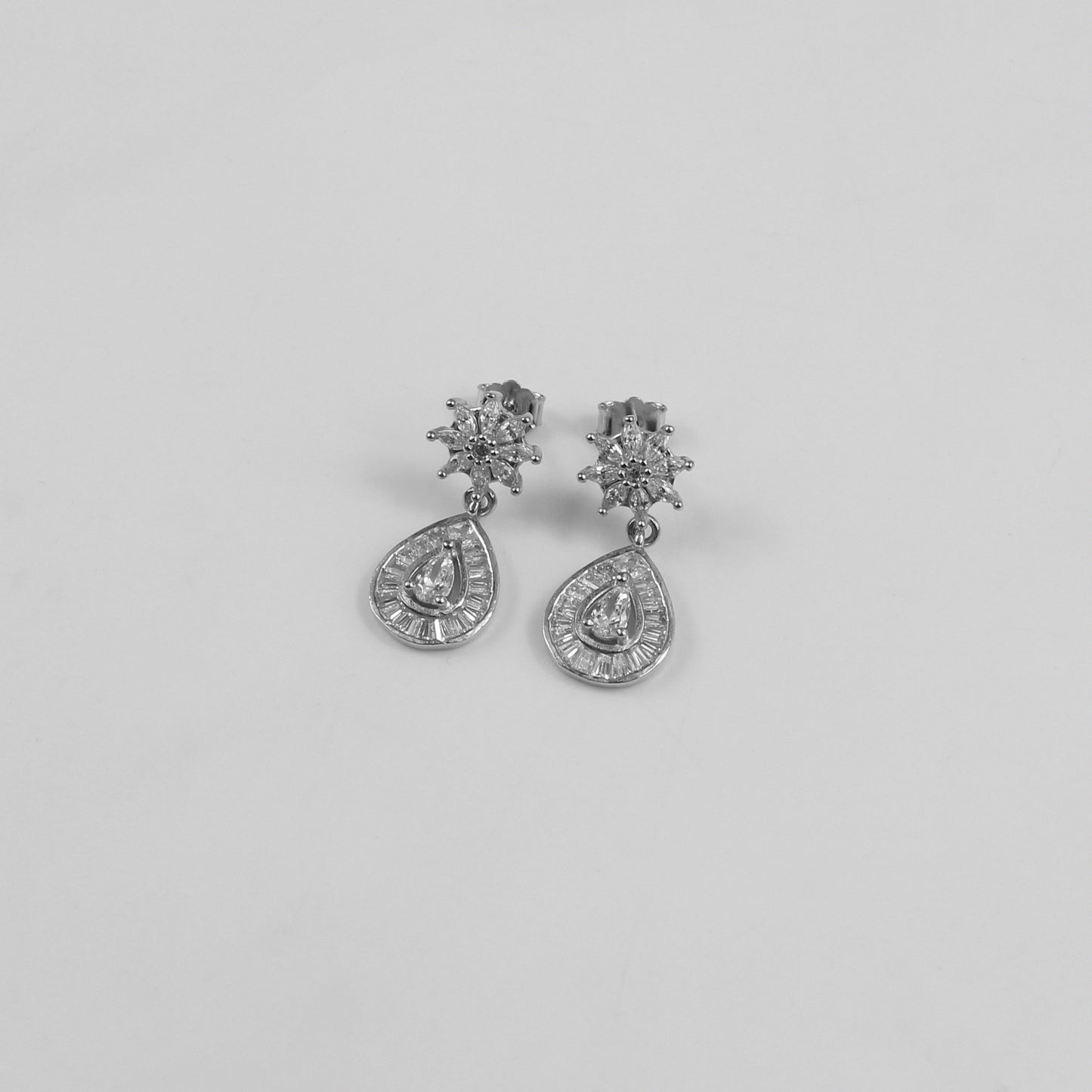 Teardrop Dangle Ear Studs