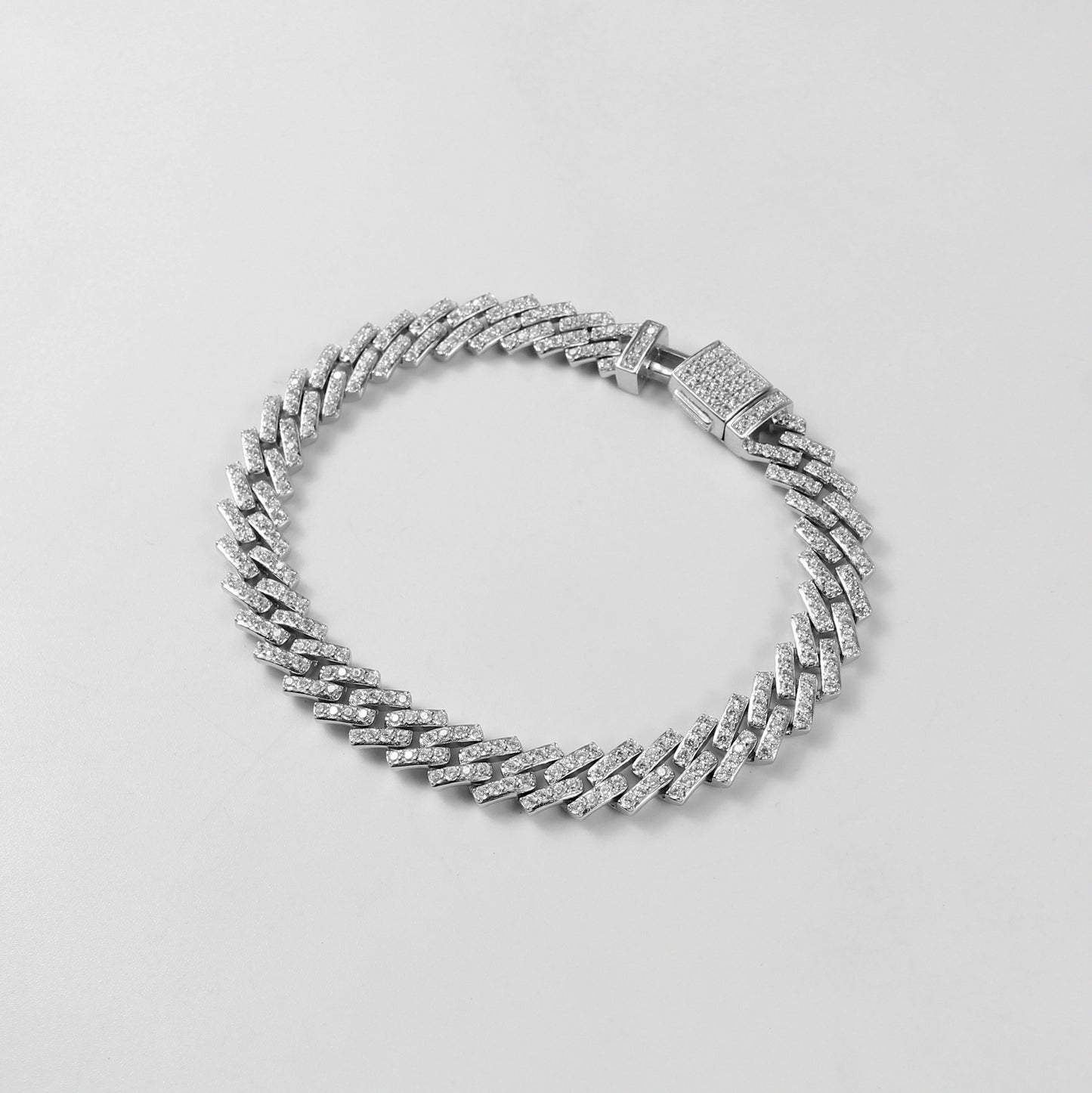 The 'Arctic Blaze' bracelet, crafted from 925 sterling silver, featuring a bold design that combines the icy brilliance of the Arctic with a fiery, radiant glow.