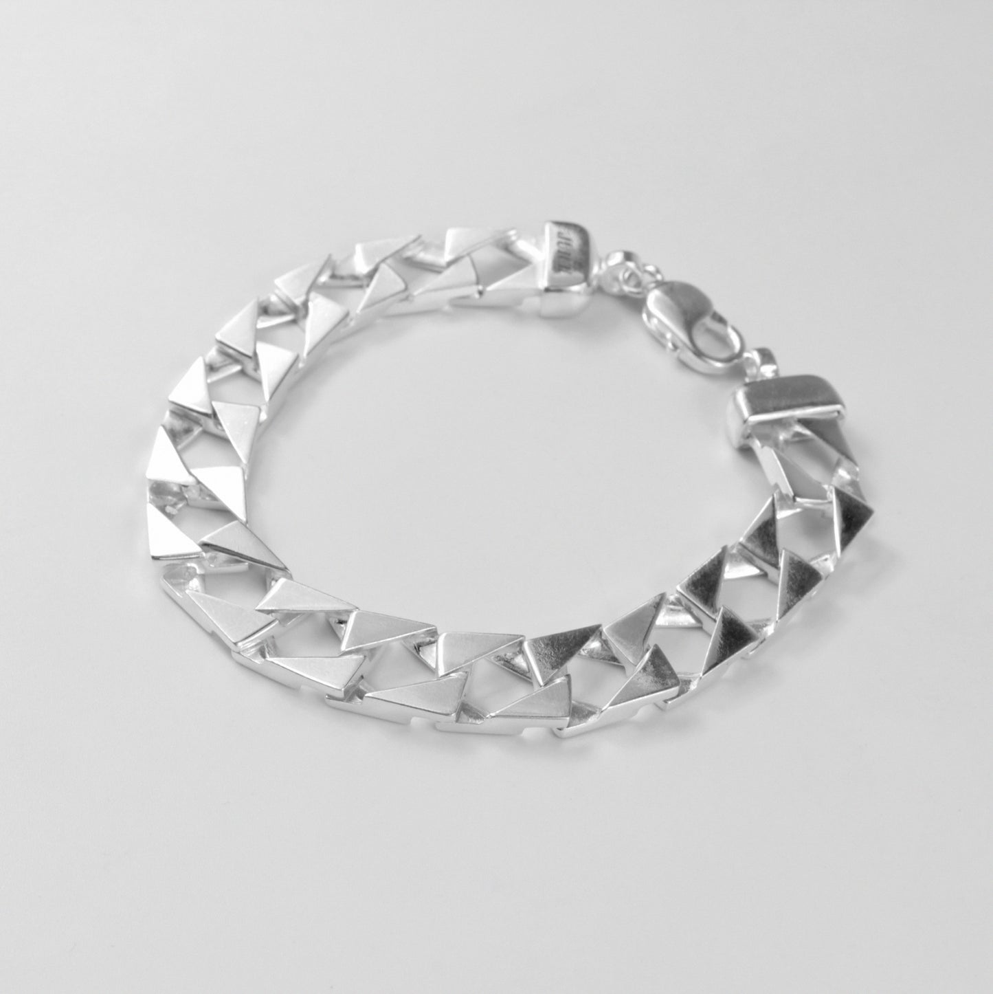 Cuban Square Link Bracelet - A modern 925 sterling silver bracelet by GetTheJuice, featuring a distinctive square Cuban link design that adds contemporary flair to any wrist.