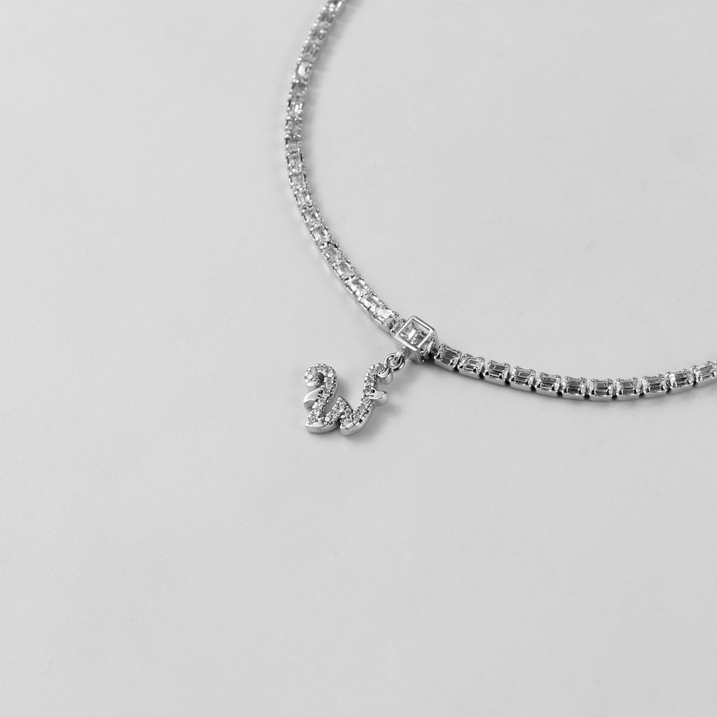 An exquisite 'Lustre Line' bracelet, made from 925 sterling silver, combining a modern linear design with a strikingly smooth and shining texture.