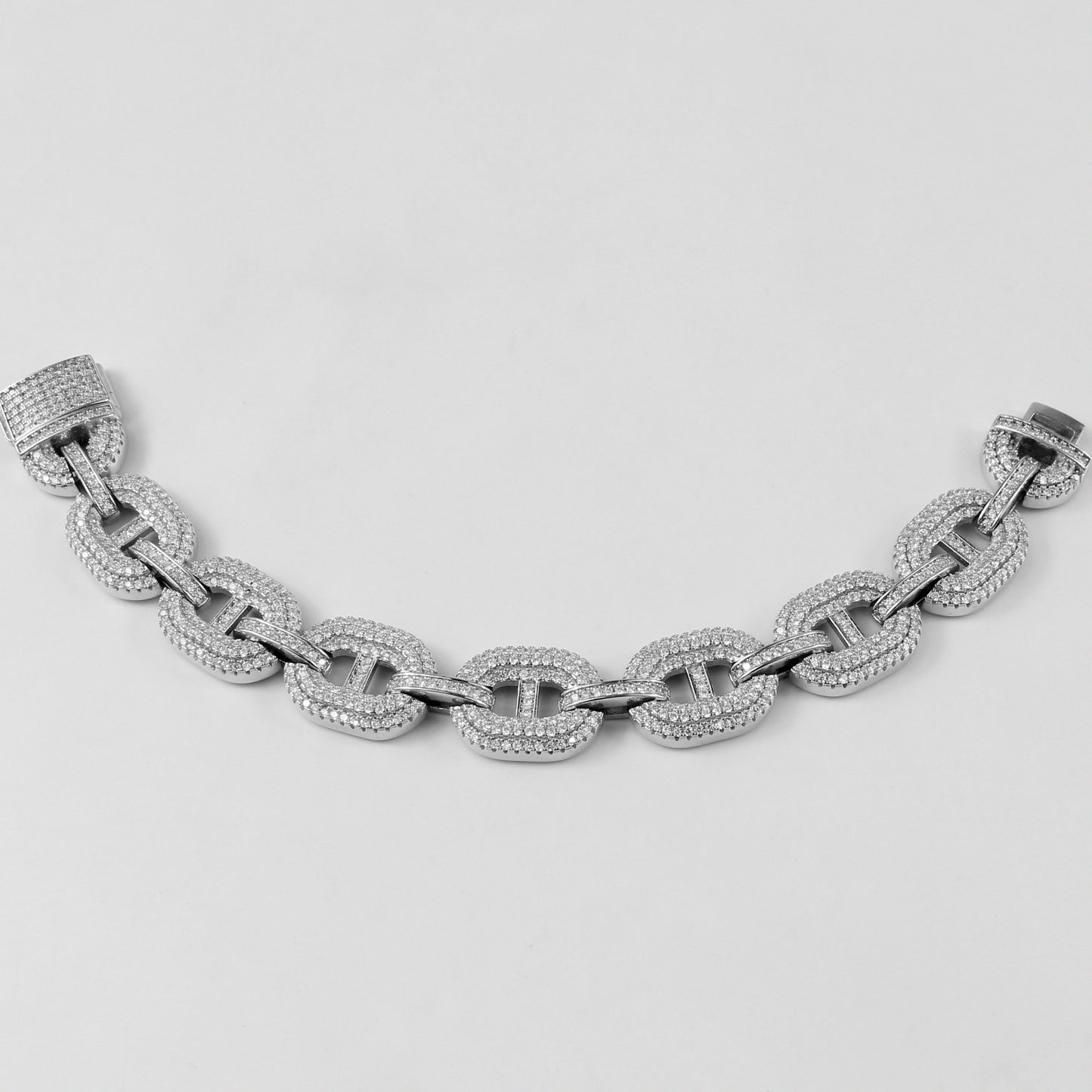 A sophisticated 925 sterling silver bracelet named 'Luxe Dew,' combining sleek lines with the delicate charm of dewdrop-inspired accents.