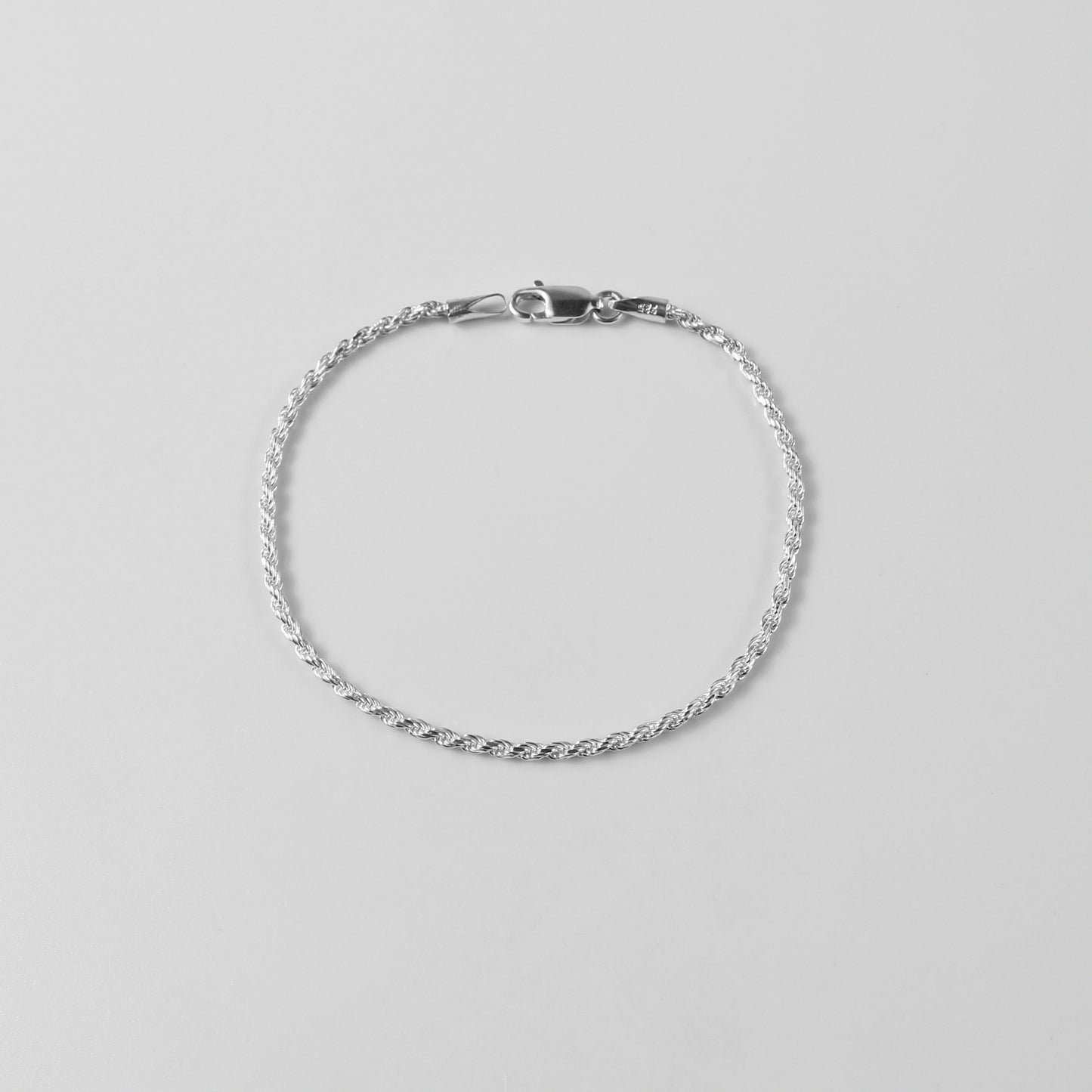 Rope Bracelet - An exquisite 925 sterling silver bracelet by GetTheJuice, featuring a finely crafted rope design that combines classic style with modern elegance.