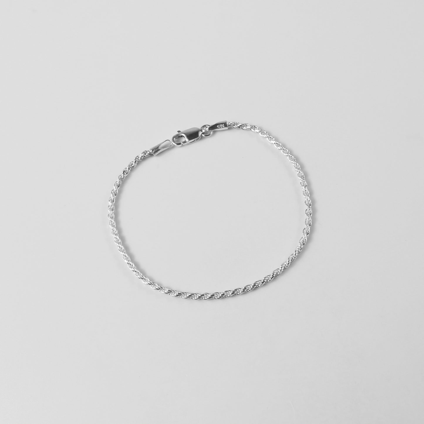 Rope Bracelet - An exquisite 925 sterling silver bracelet by GetTheJuice, featuring a finely crafted rope design that combines classic style with modern elegance.