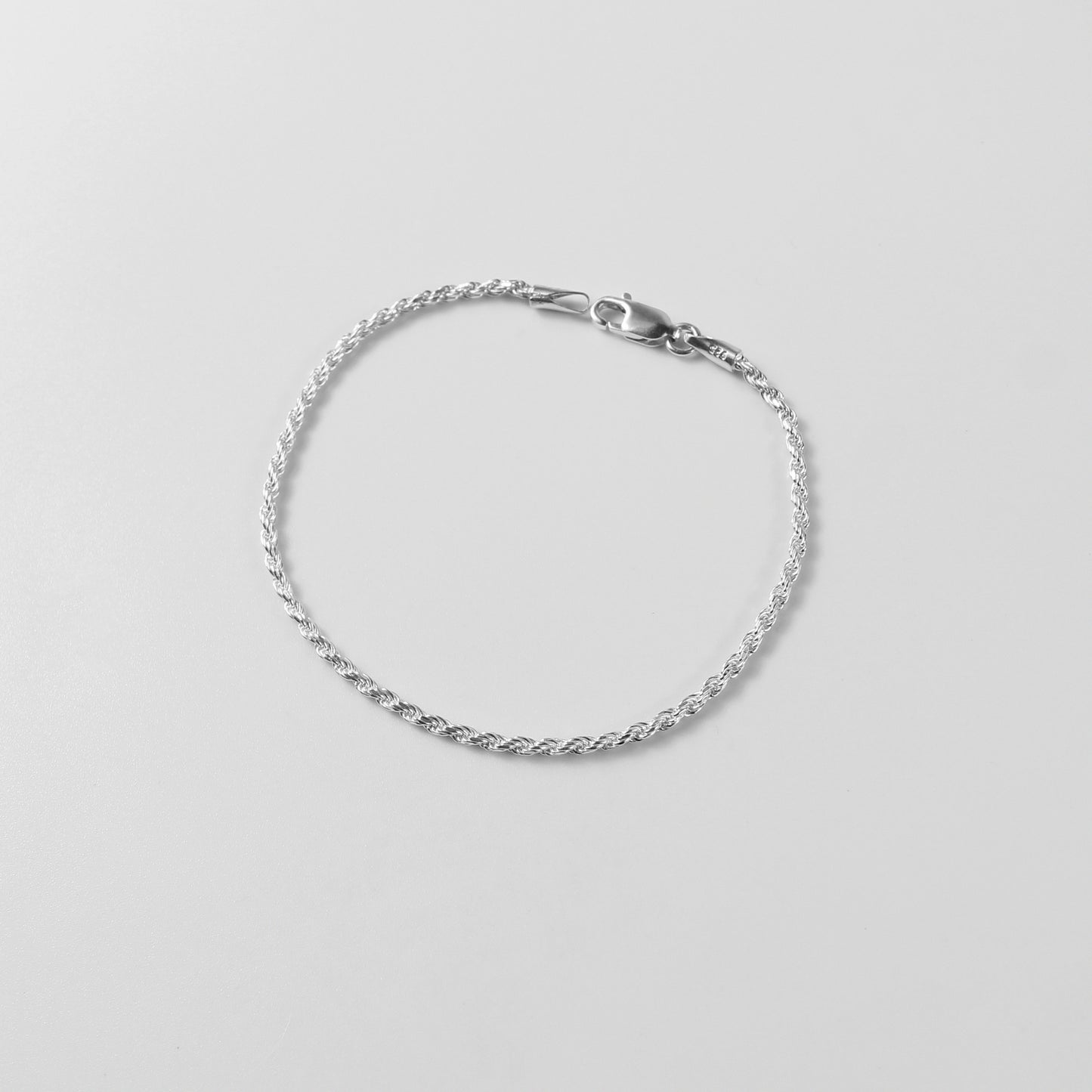 Rope Bracelet - An exquisite 925 sterling silver bracelet by GetTheJuice, featuring a finely crafted rope design that combines classic style with modern elegance.