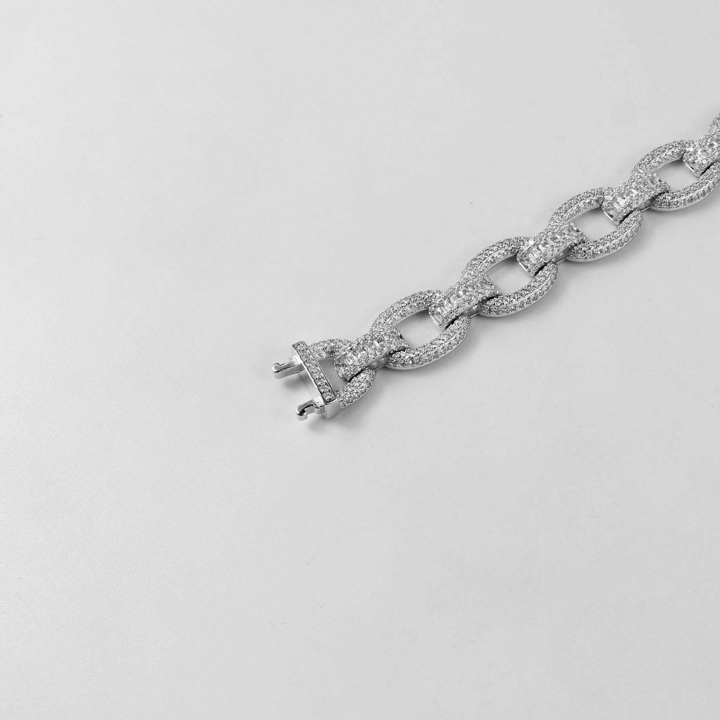 The 'Twilight Grace' bracelet, crafted from 925 sterling silver, featuring a delicate design inspired by the serene elegance of twilight's soft glow.