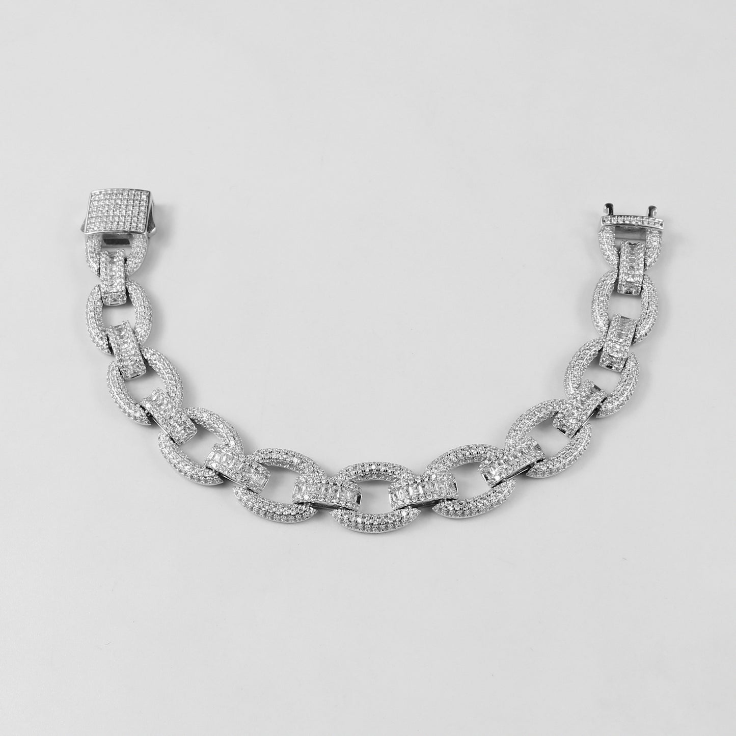 The 'Twilight Grace' bracelet, crafted from 925 sterling silver, featuring a delicate design inspired by the serene elegance of twilight's soft glow.
