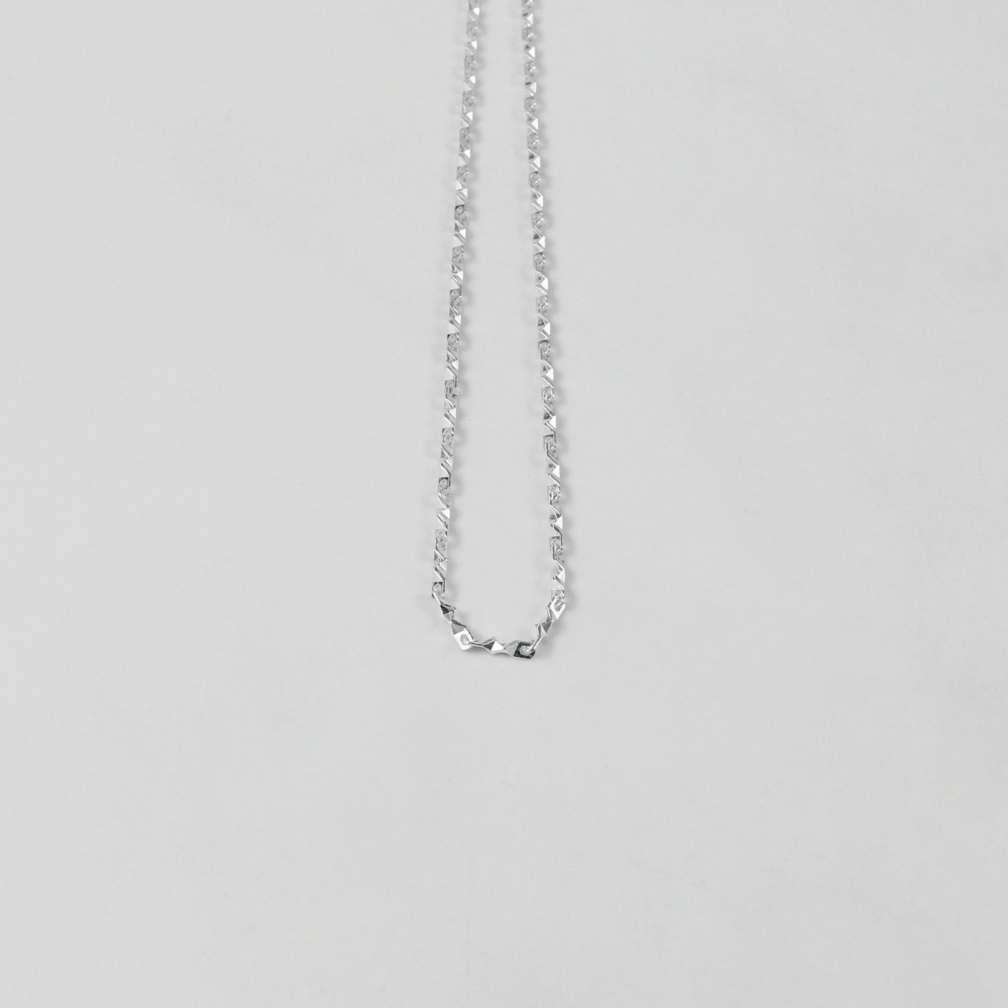 Double Strand Necklace - An elegant 925 sterling silver bracelet by GetTheJuice, showcasing a beautiful double strand pattern for a delicate and stylish look.