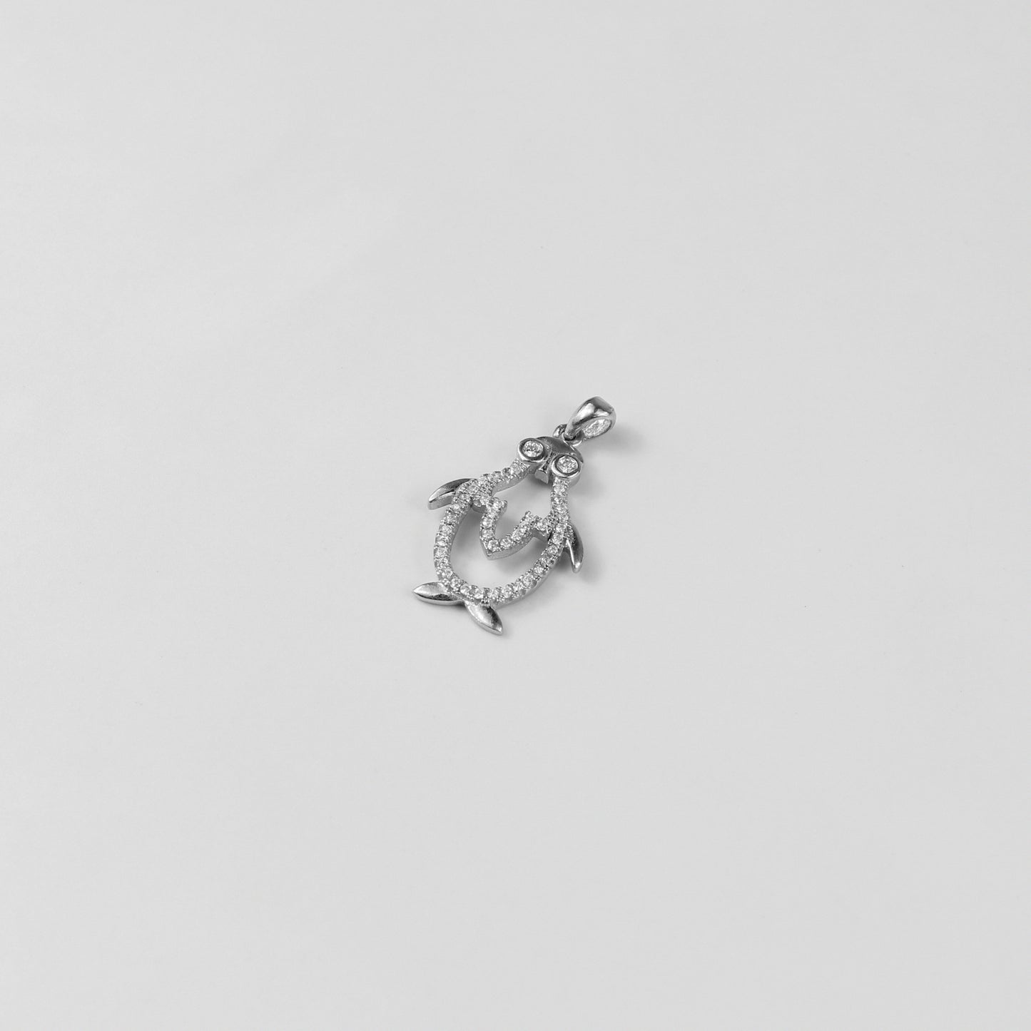 An elegant necklace named 'Icy Wings,' crafted from 925 sterling silver. Its design showcases wing-like motifs with a frosty shimmer, radiating grace and freedom.