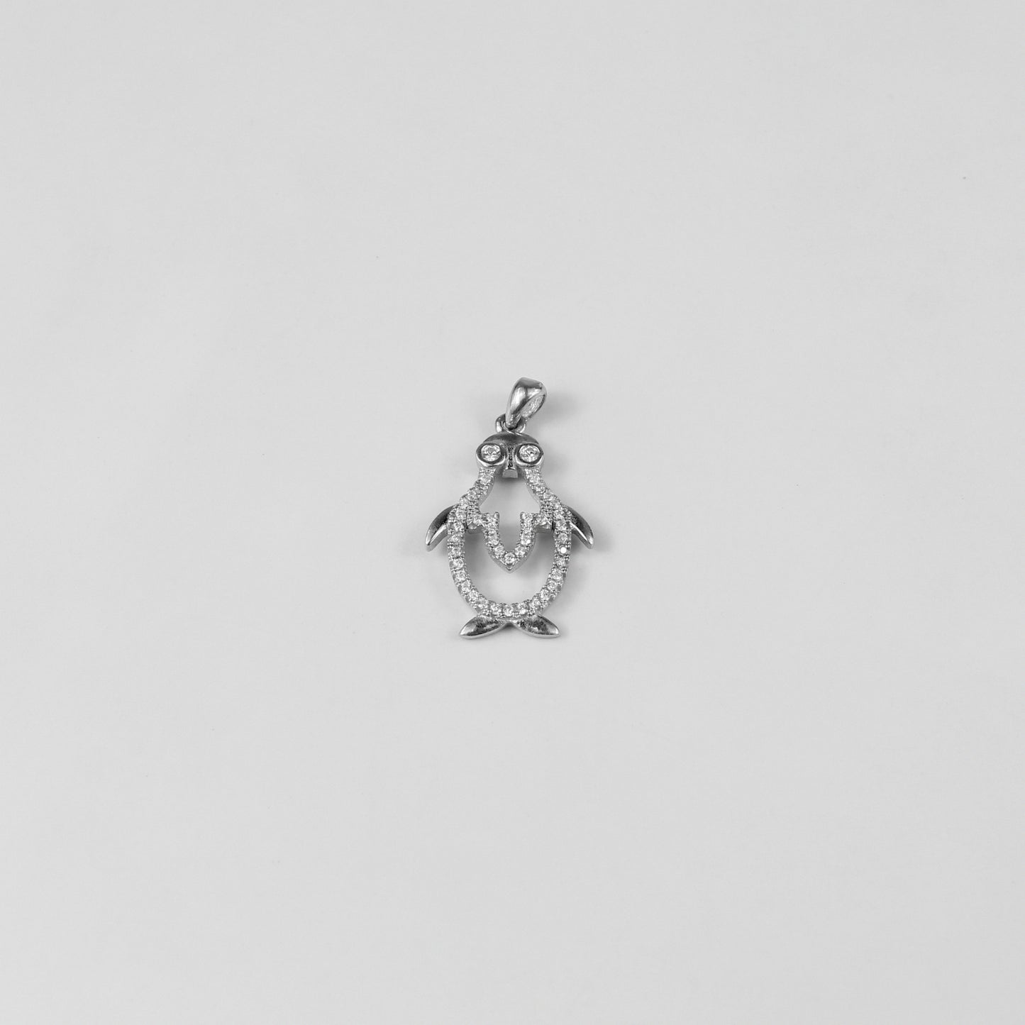An elegant necklace named 'Icy Wings,' crafted from 925 sterling silver. Its design showcases wing-like motifs with a frosty shimmer, radiating grace and freedom.