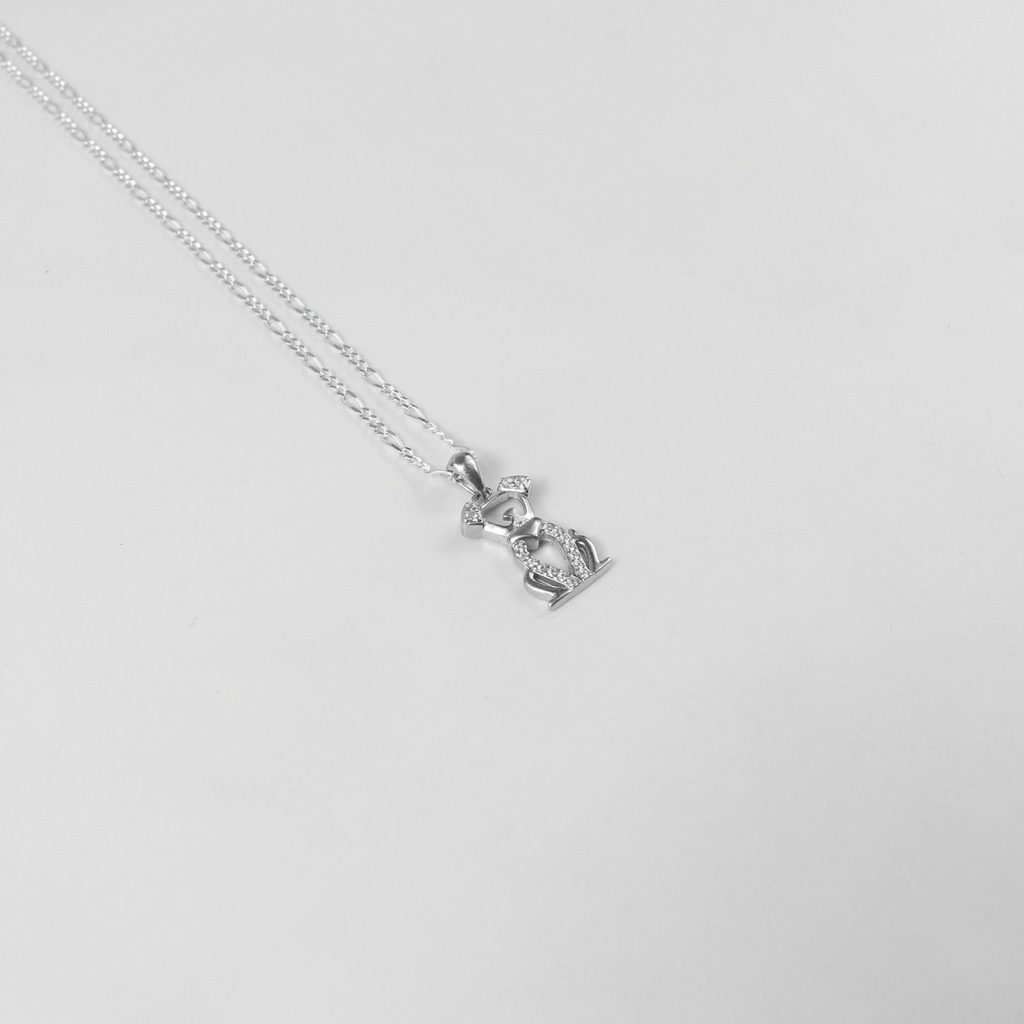 A delightful necklace named 'Puppy Sparkle,' crafted from 925 sterling silver. Its design captures the playful essence of a puppy's spirit, enhanced with dazzling details for a fun and elegant touch.