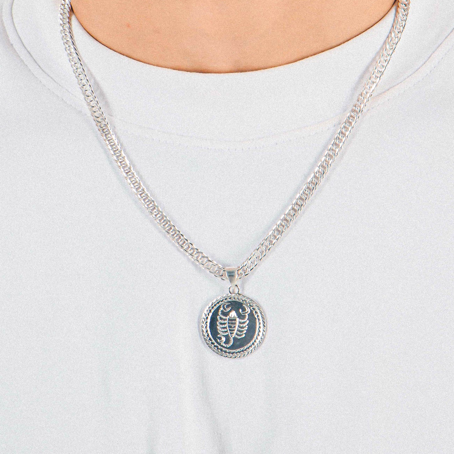 Vintage Scorpion Pendant - An exquisite 925 sterling silver pendant by GetTheJuice, featuring an intricate scorpion design that adds a touch of vintage allure and bold elegance to any look.
