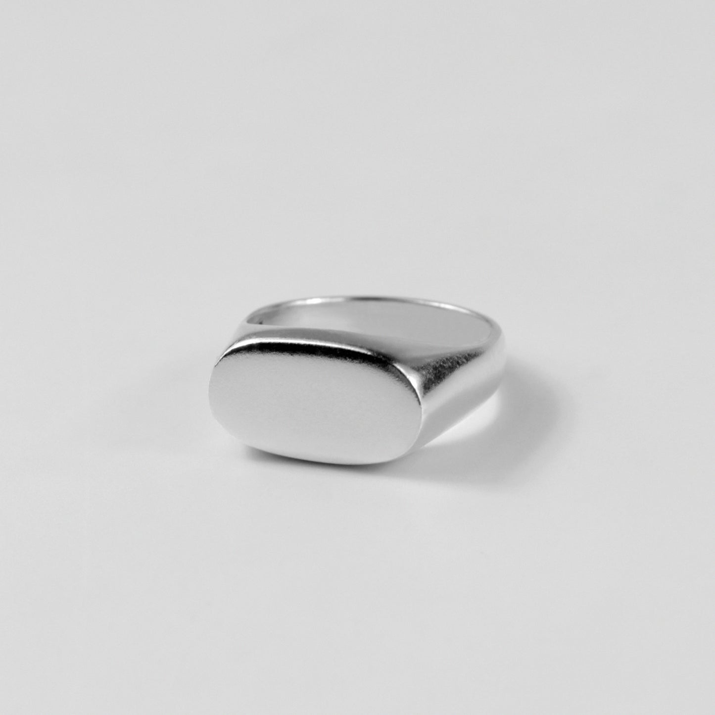 Sterling silver ring stamped '925,' featuring a minimalist design, named 'CleanSlate Ring.