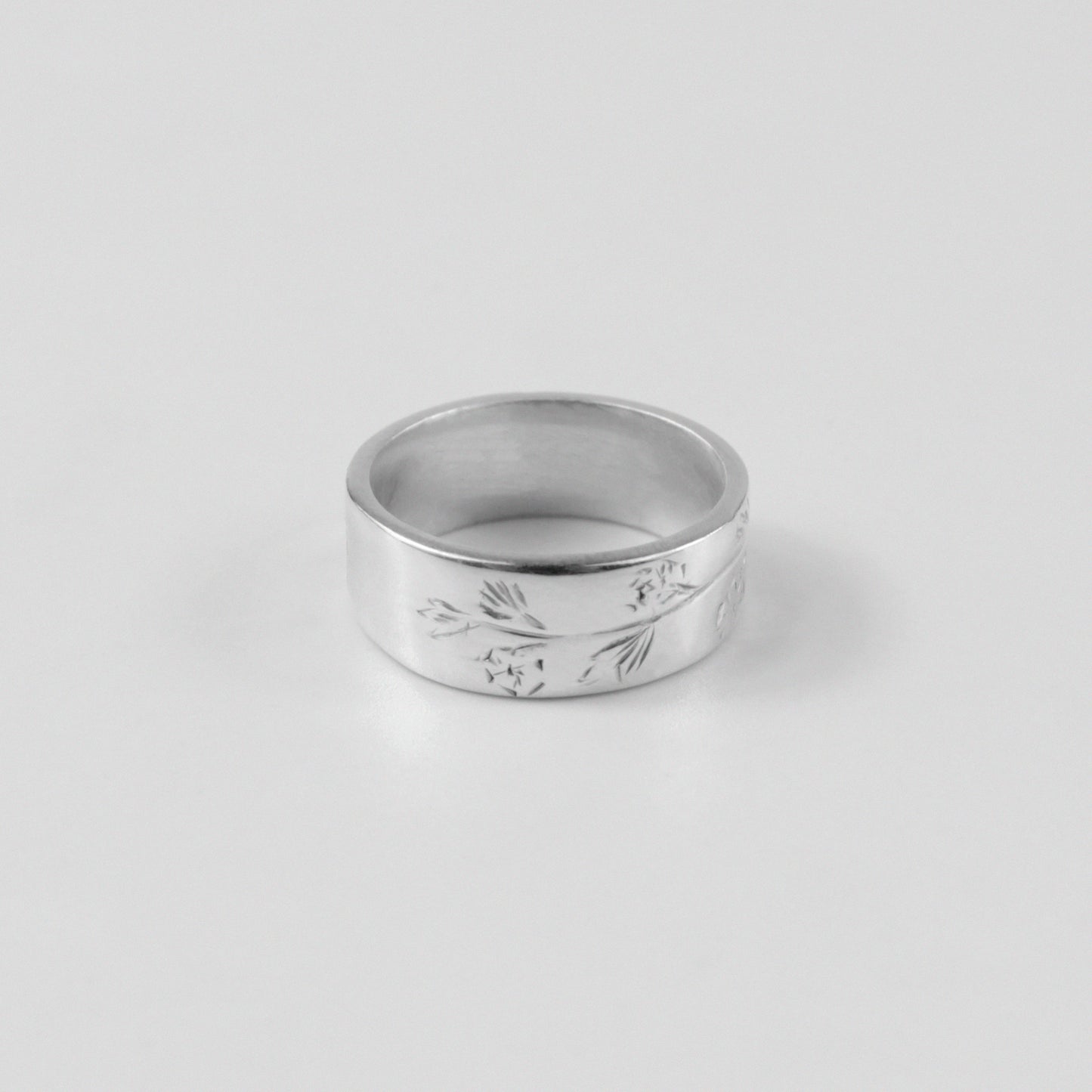 Lustrous Loop Silver Ring