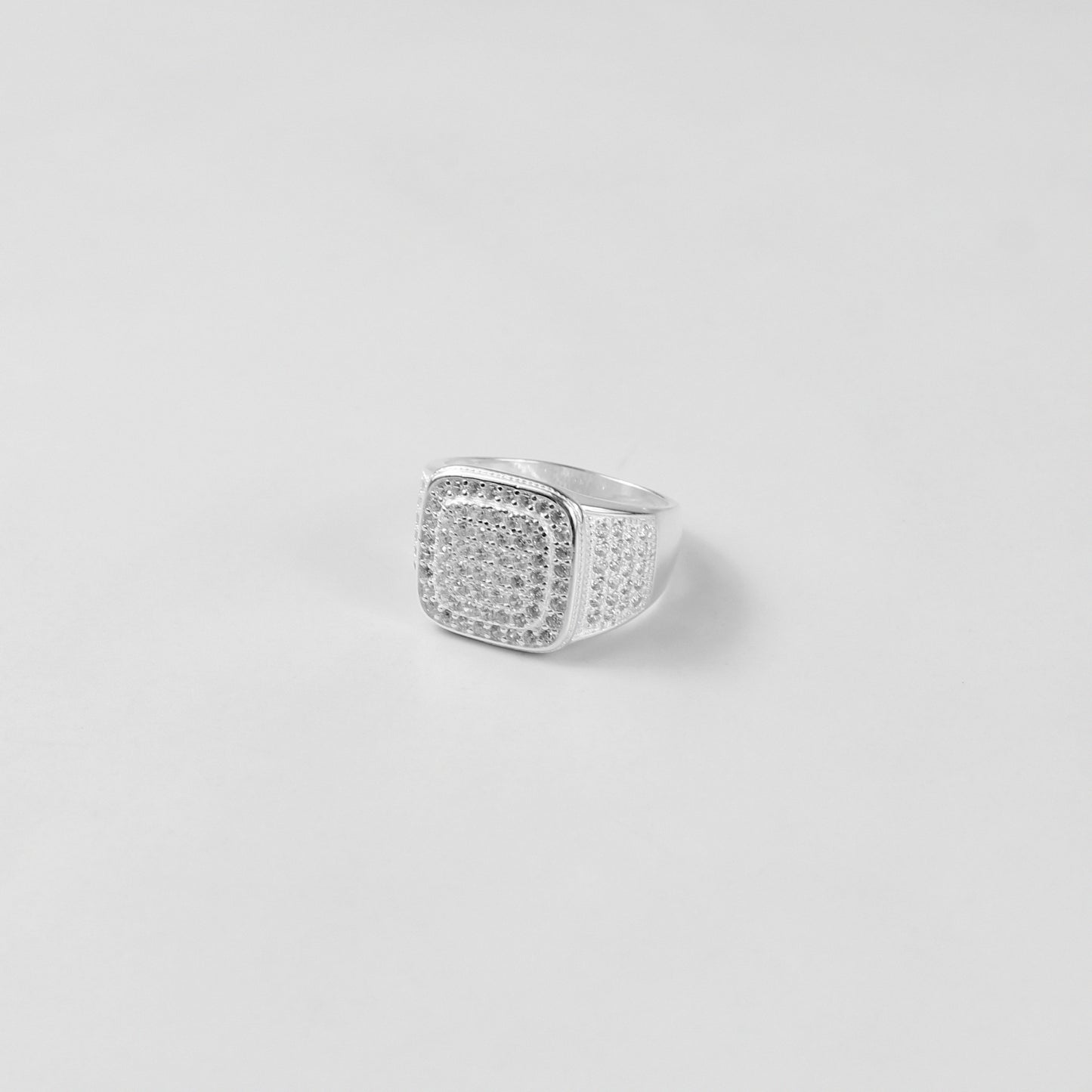 A sleek and sophisticated sterling silver jewelry piece named 'Prism Majesty,' showcasing intricate craftsmanship with a modern, elegant design. Ideal for those seeking timeless style with a contemporary twist.