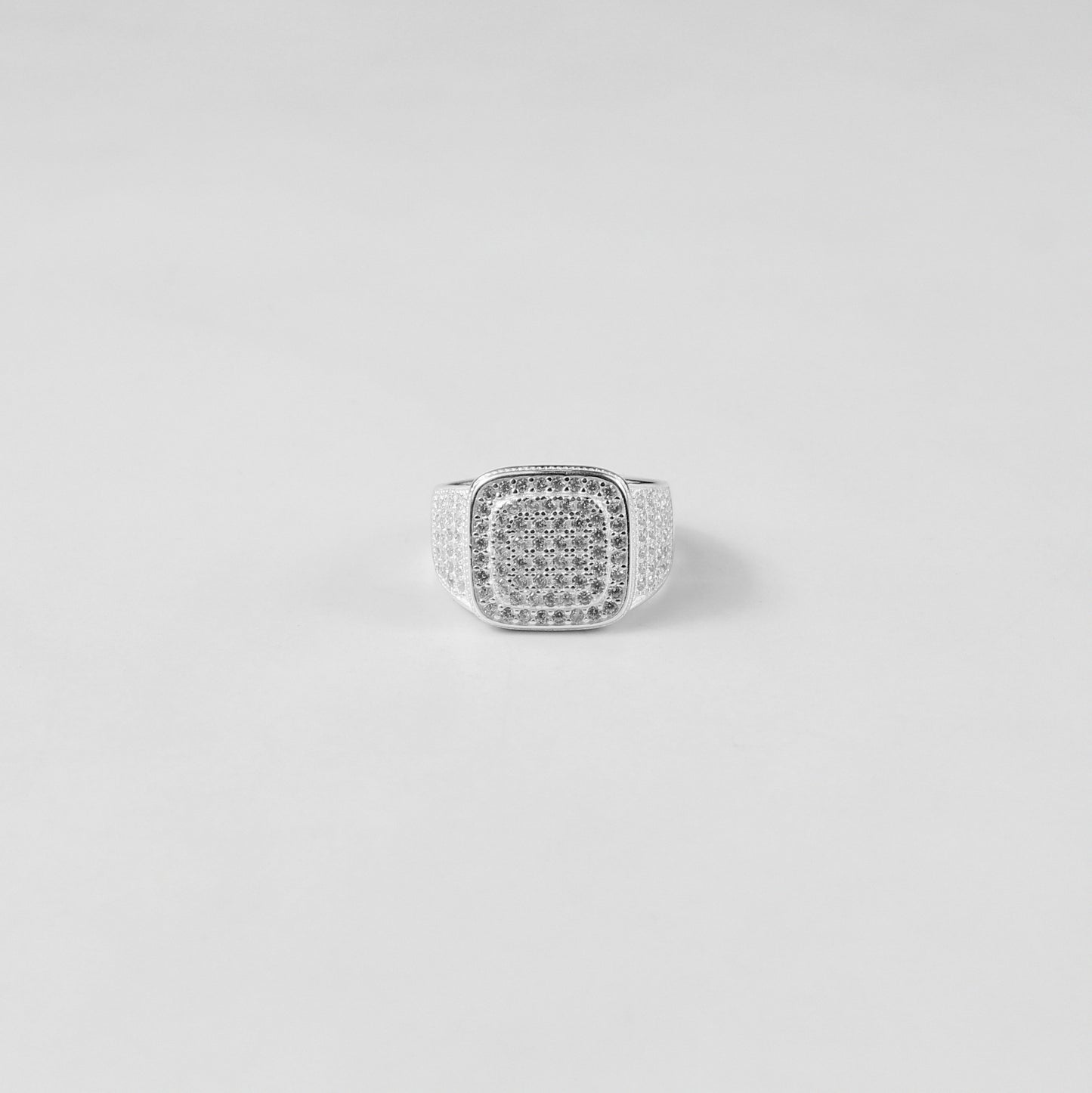A sleek and sophisticated sterling silver jewelry piece named 'Prism Majesty,' showcasing intricate craftsmanship with a modern, elegant design. Ideal for those seeking timeless style with a contemporary twist.