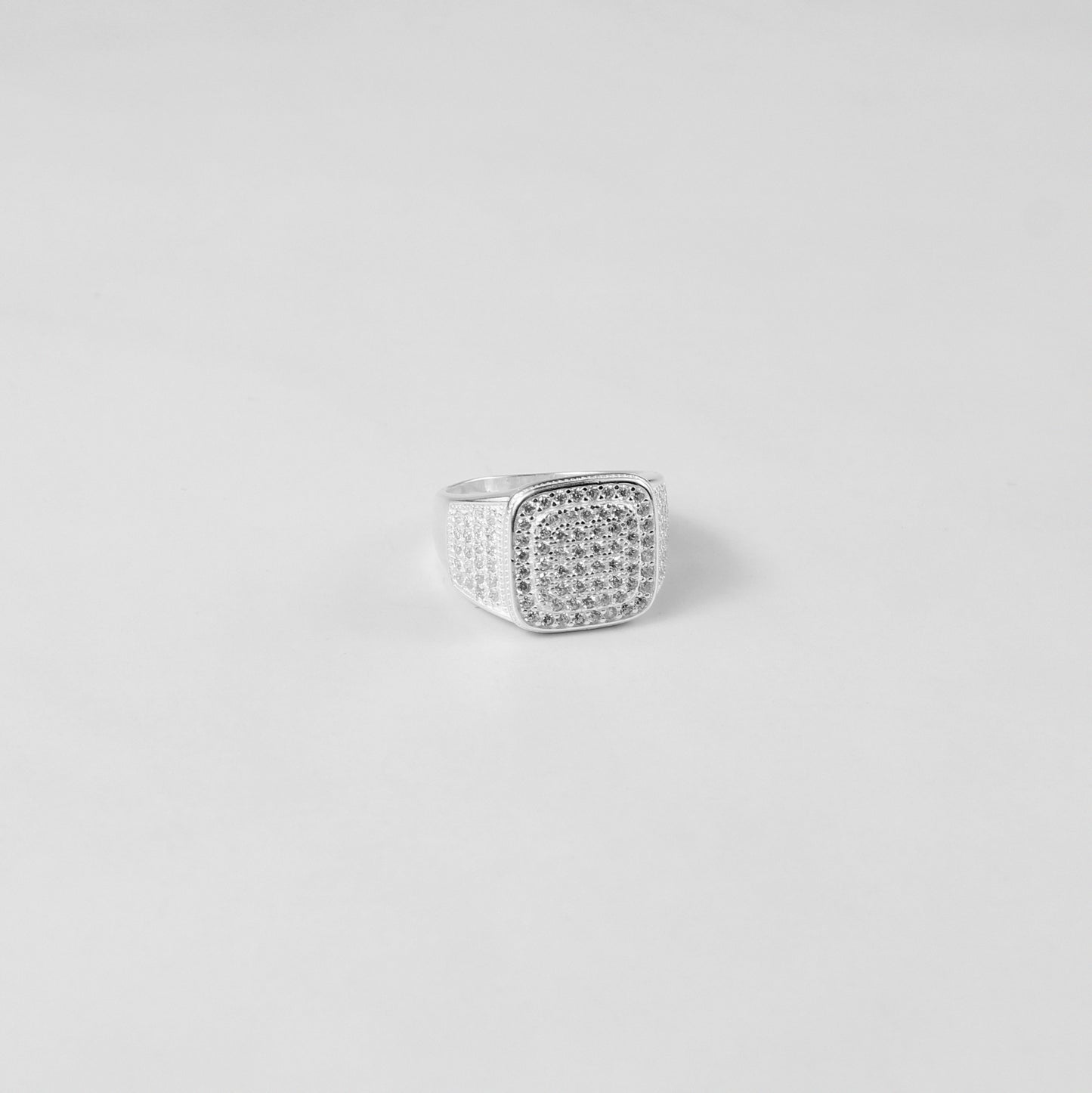 A sleek and sophisticated sterling silver jewelry piece named 'Prism Majesty,' showcasing intricate craftsmanship with a modern, elegant design. Ideal for those seeking timeless style with a contemporary twist.