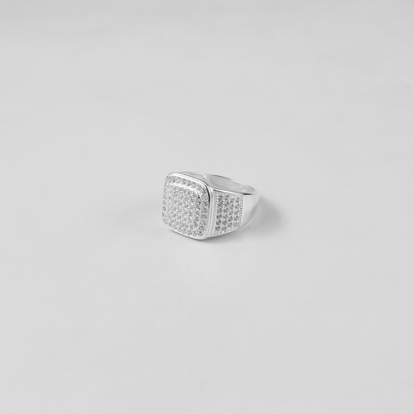 A sleek and sophisticated sterling silver jewelry piece named 'Prism Majesty,' showcasing intricate craftsmanship with a modern, elegant design. Ideal for those seeking timeless style with a contemporary twist.