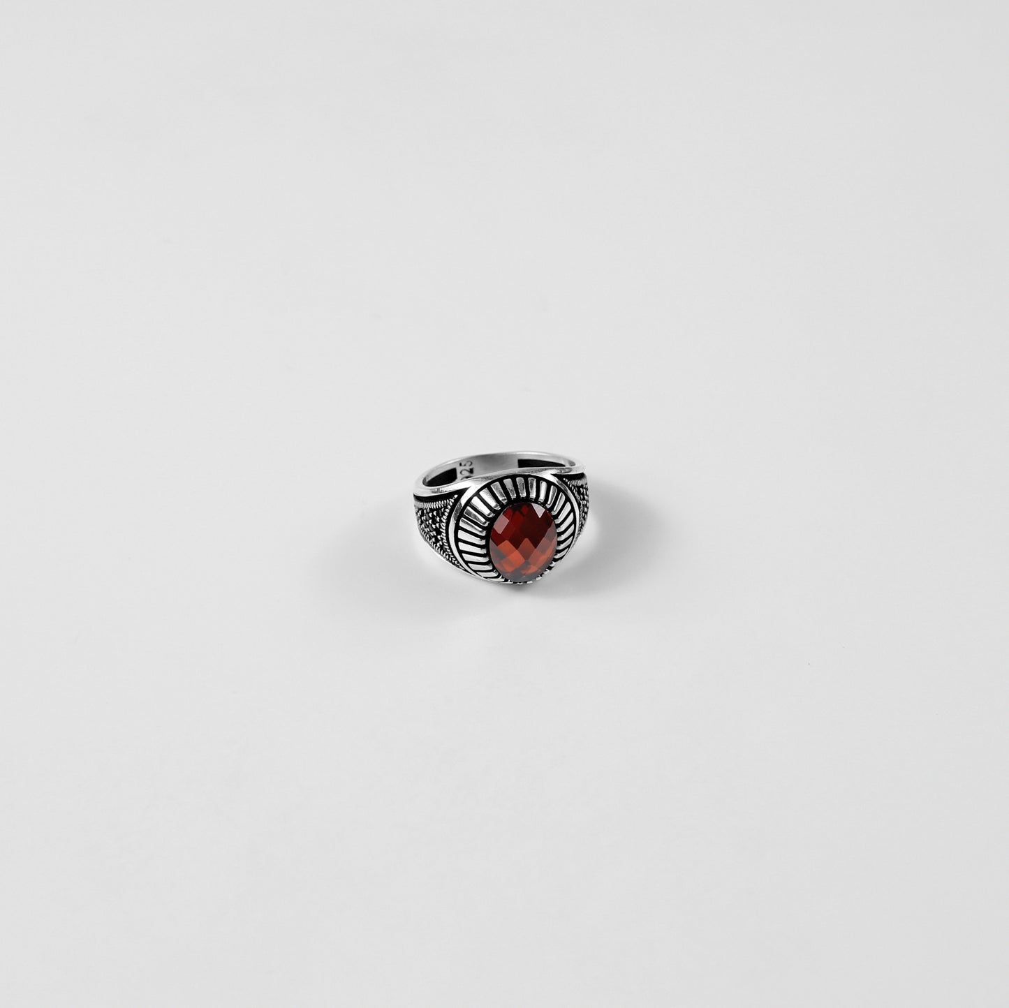 Scarlet Sunburst Ring