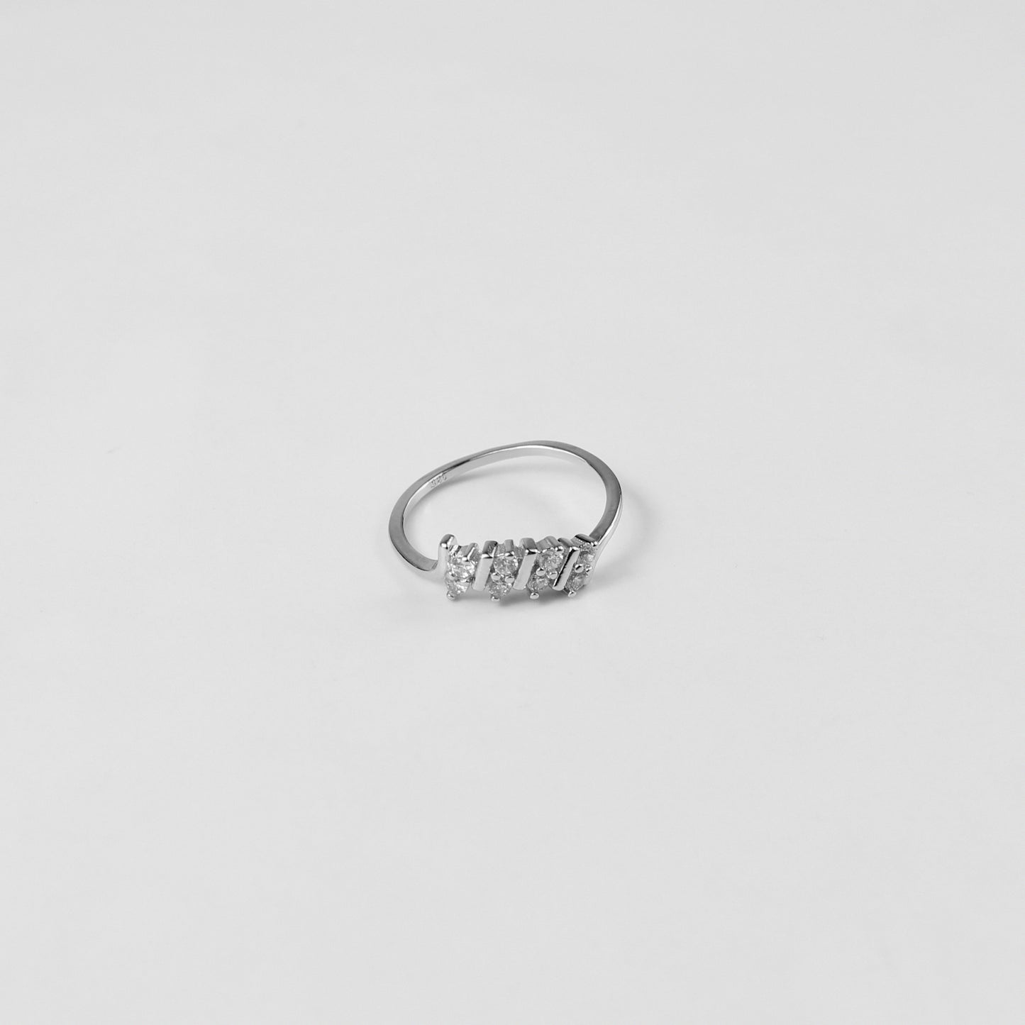 Silhouette Band Ring crafted in 925 sterling silver, featuring a sleek and minimalist design for timeless sophistication.