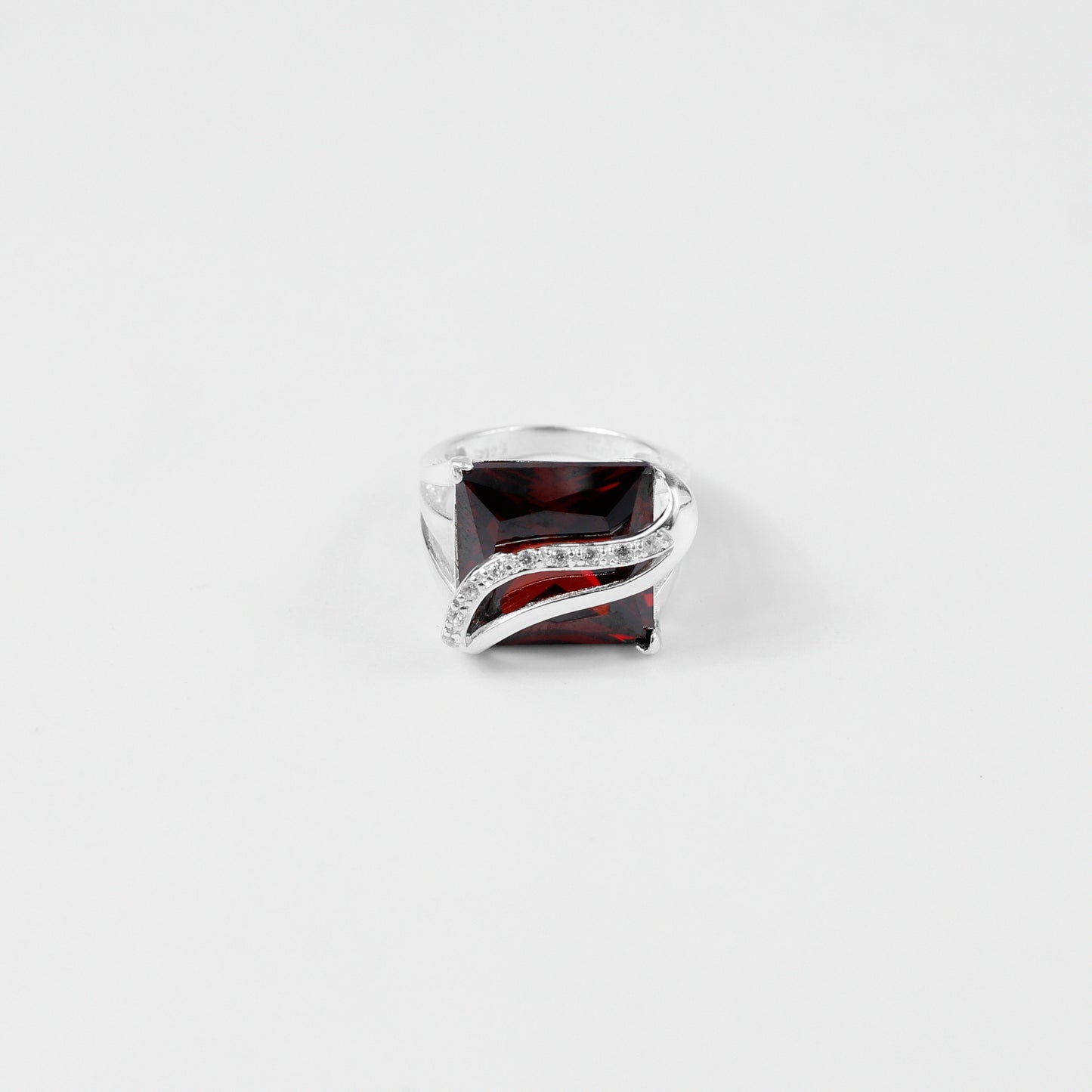 925 sterling silver ring named 'Sovereign Stone,' featuring a bold and majestic design centered around a striking stone. Its regal craftsmanship embodies authority and timeless elegance, making it a statement piece fit for royalty.