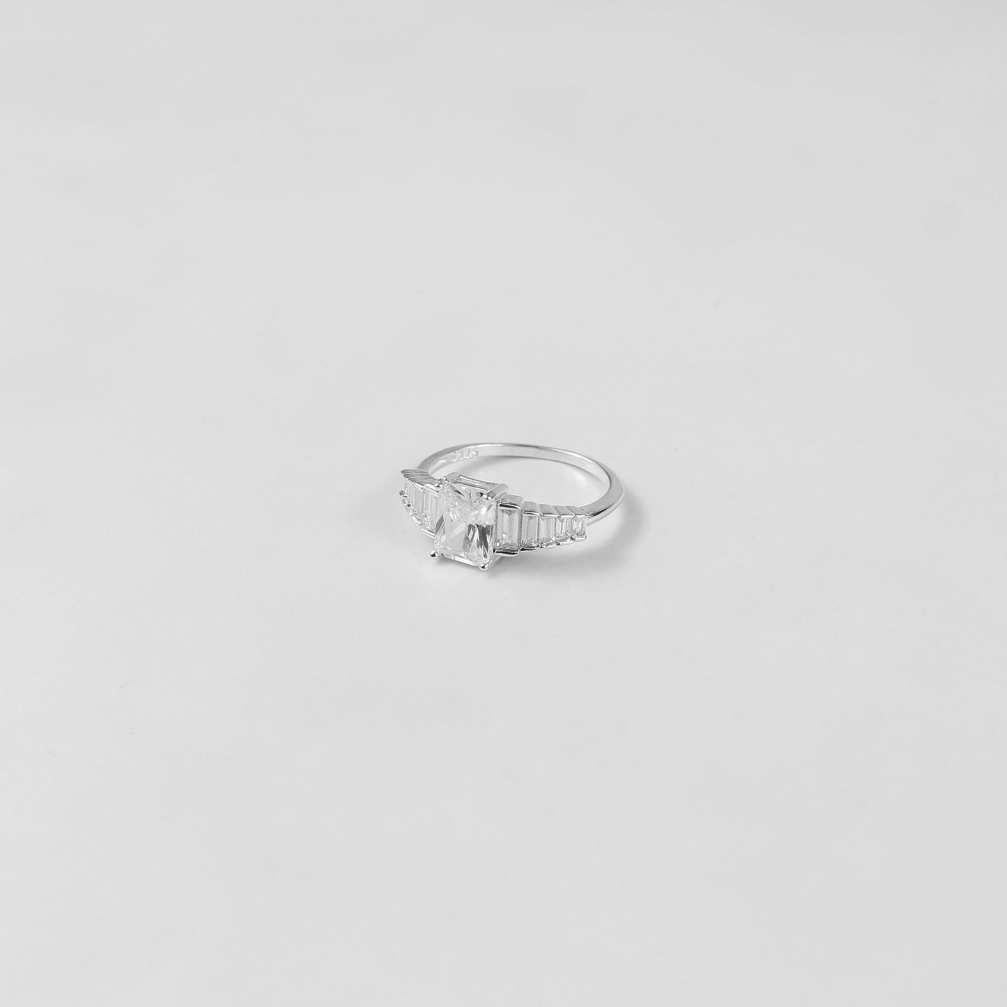A polished Sterling Luminance Ring in 925 sterling silver, blending simplicity and brilliance in one stunning accessory.