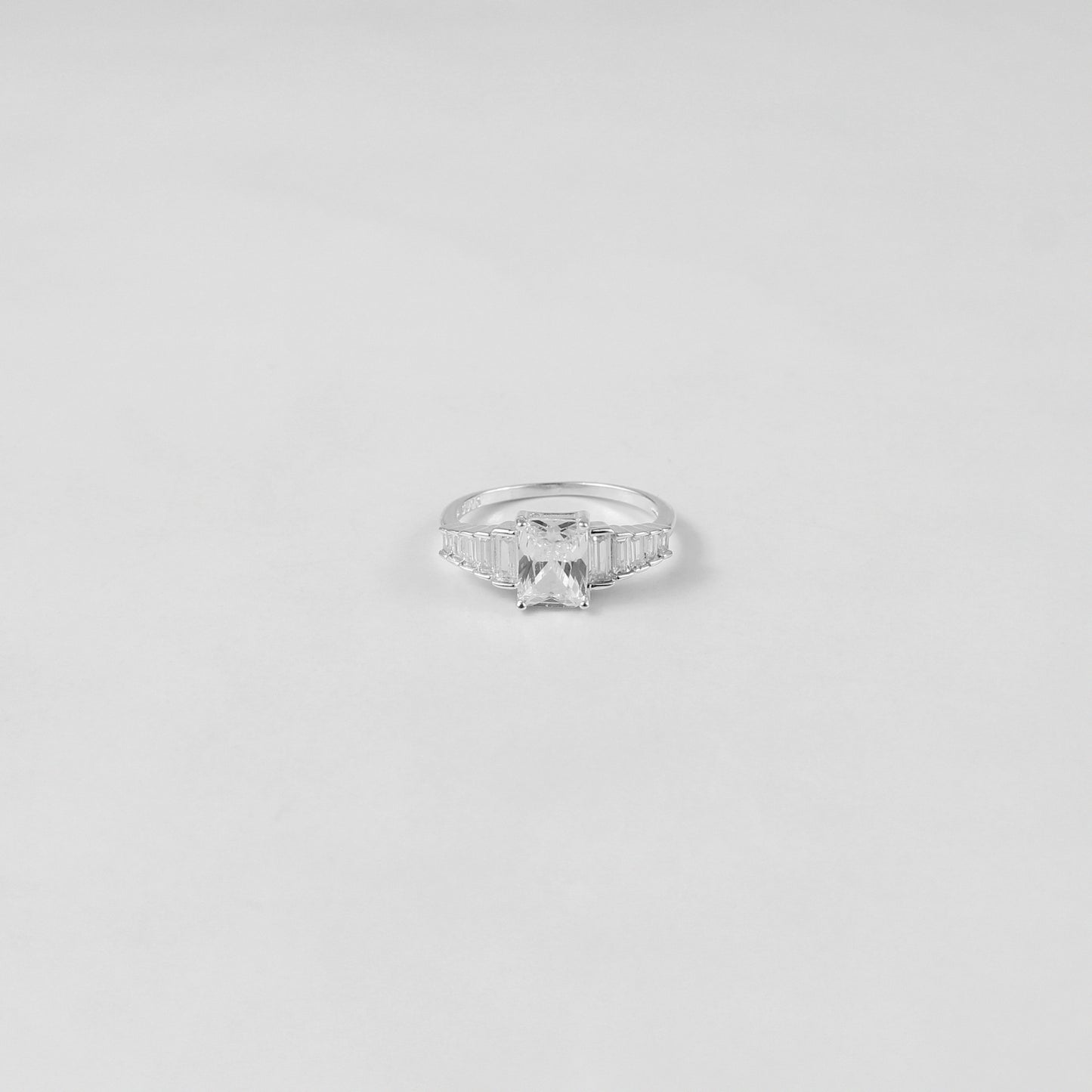 A polished Sterling Luminance Ring in 925 sterling silver, blending simplicity and brilliance in one stunning accessory.