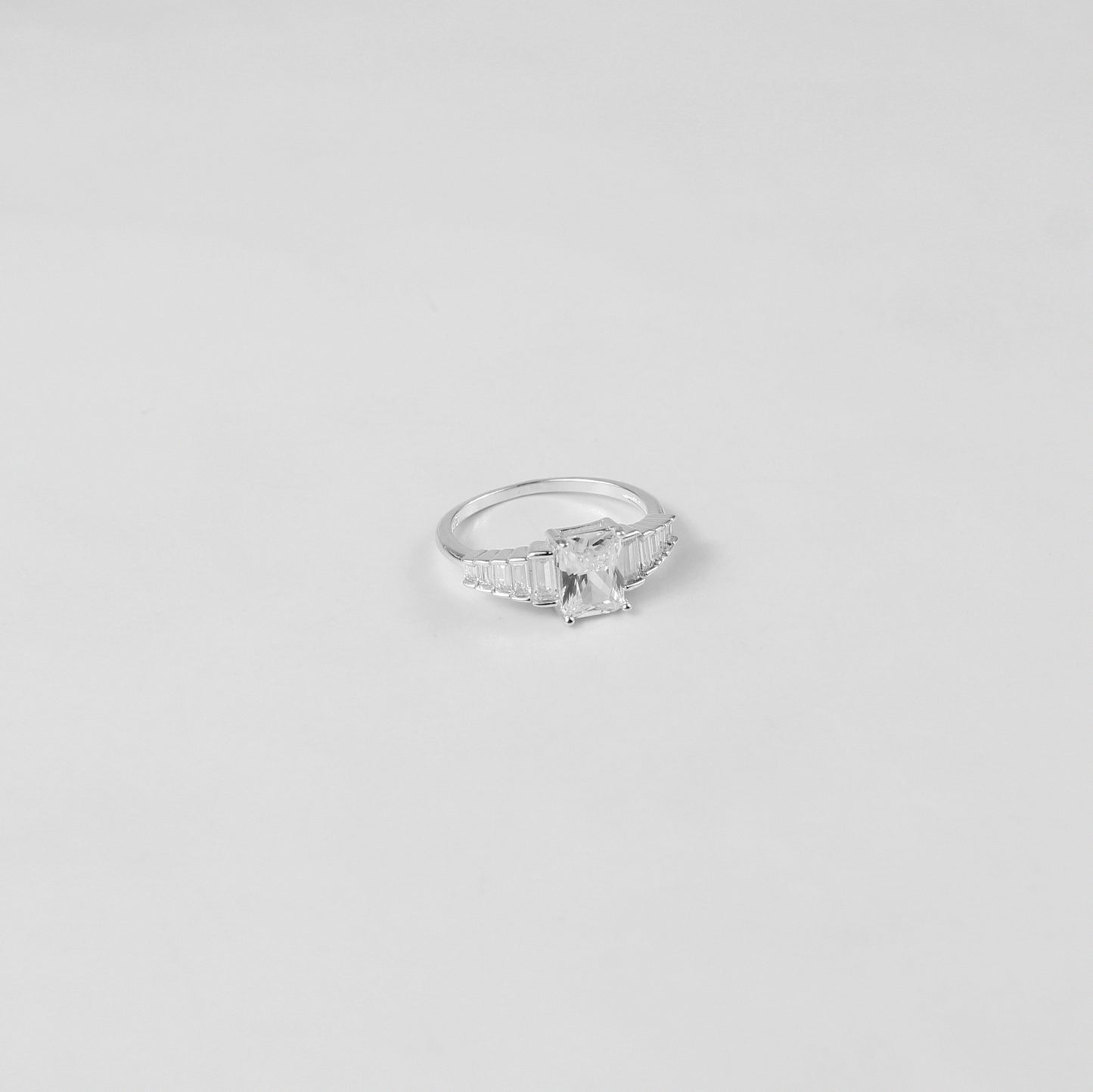 A polished Sterling Luminance Ring in 925 sterling silver, blending simplicity and brilliance in one stunning accessory.