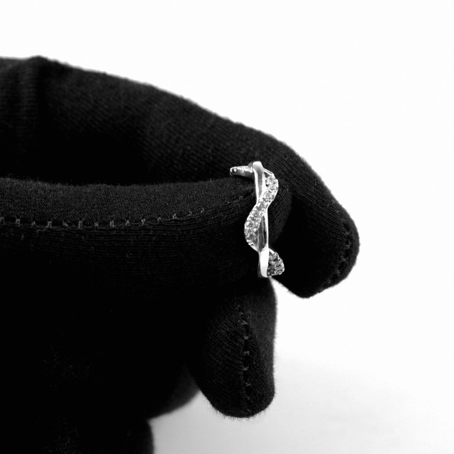 Twilight Twirl Silver Ring